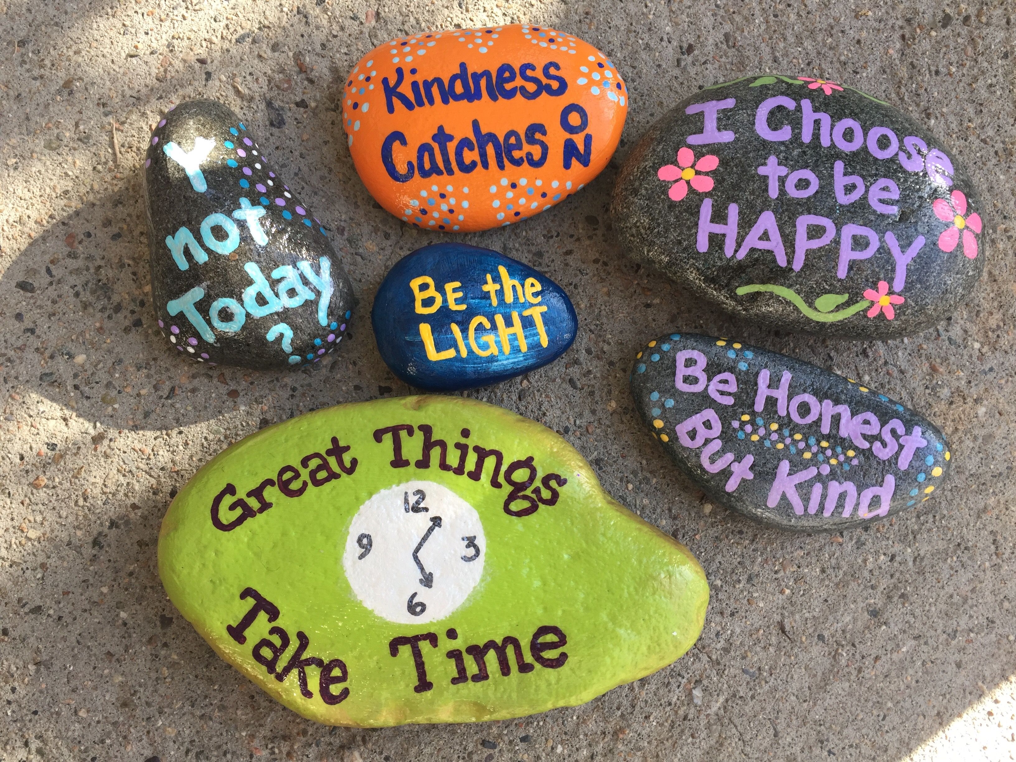 Hand painted rocks by Caroline. The Kindness Rocks Project. | The ...