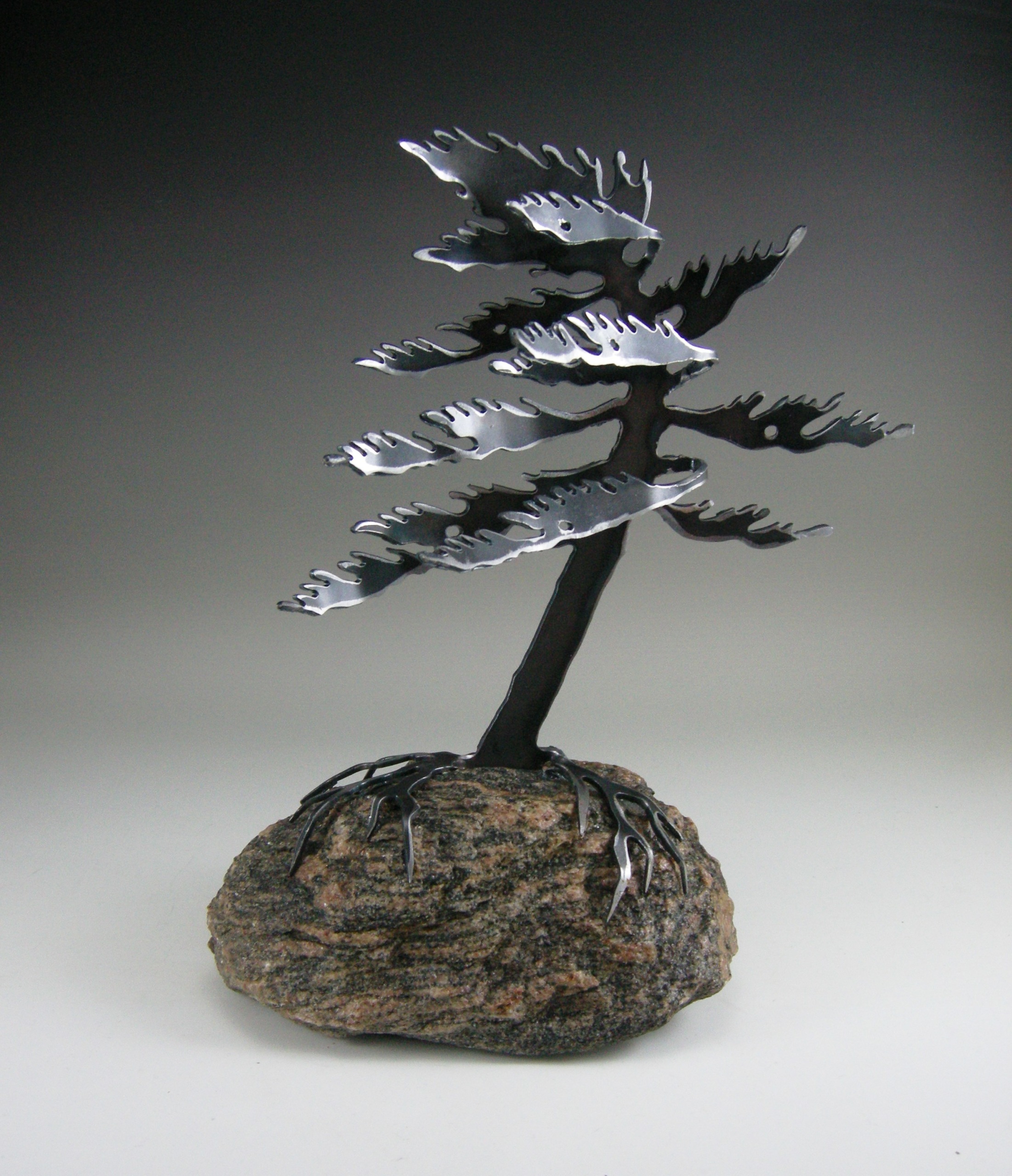 Windswept tree sculpture (small) by Cathy Mark