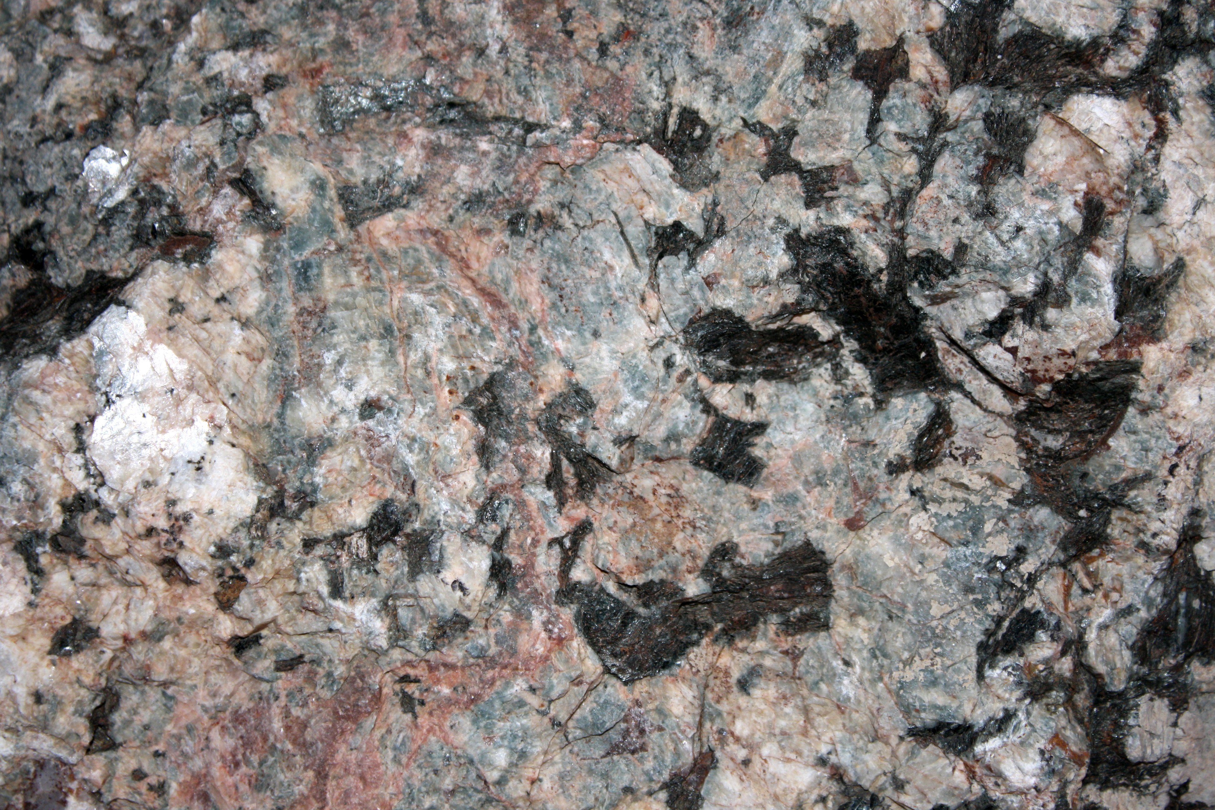 Pegmatite Rock Texture with Feldspar, Mica and Quartz Crystals ...