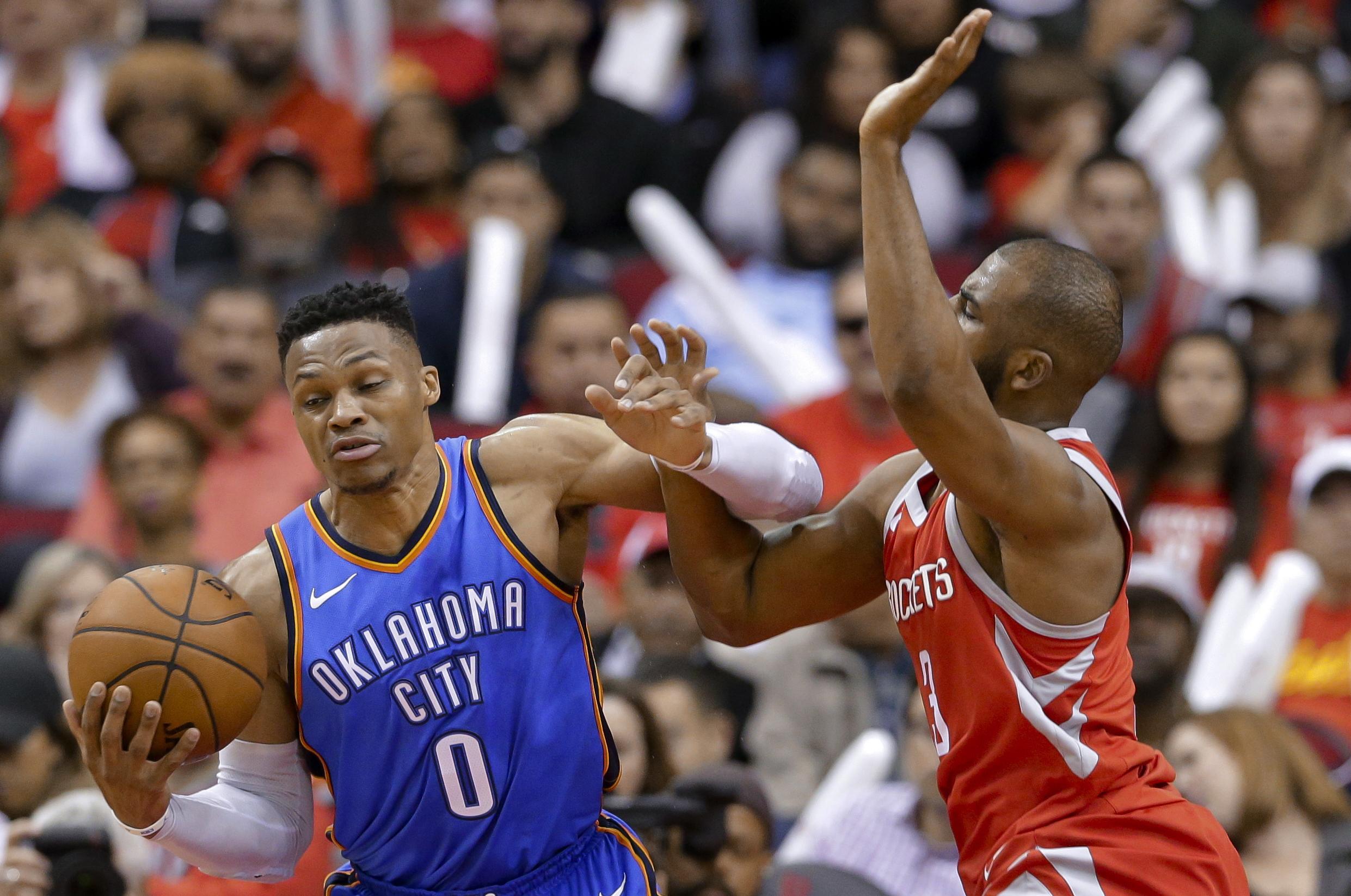 NBA capsules: Russell Westbrook, Thunder beat Rockets 108-102 | The ...