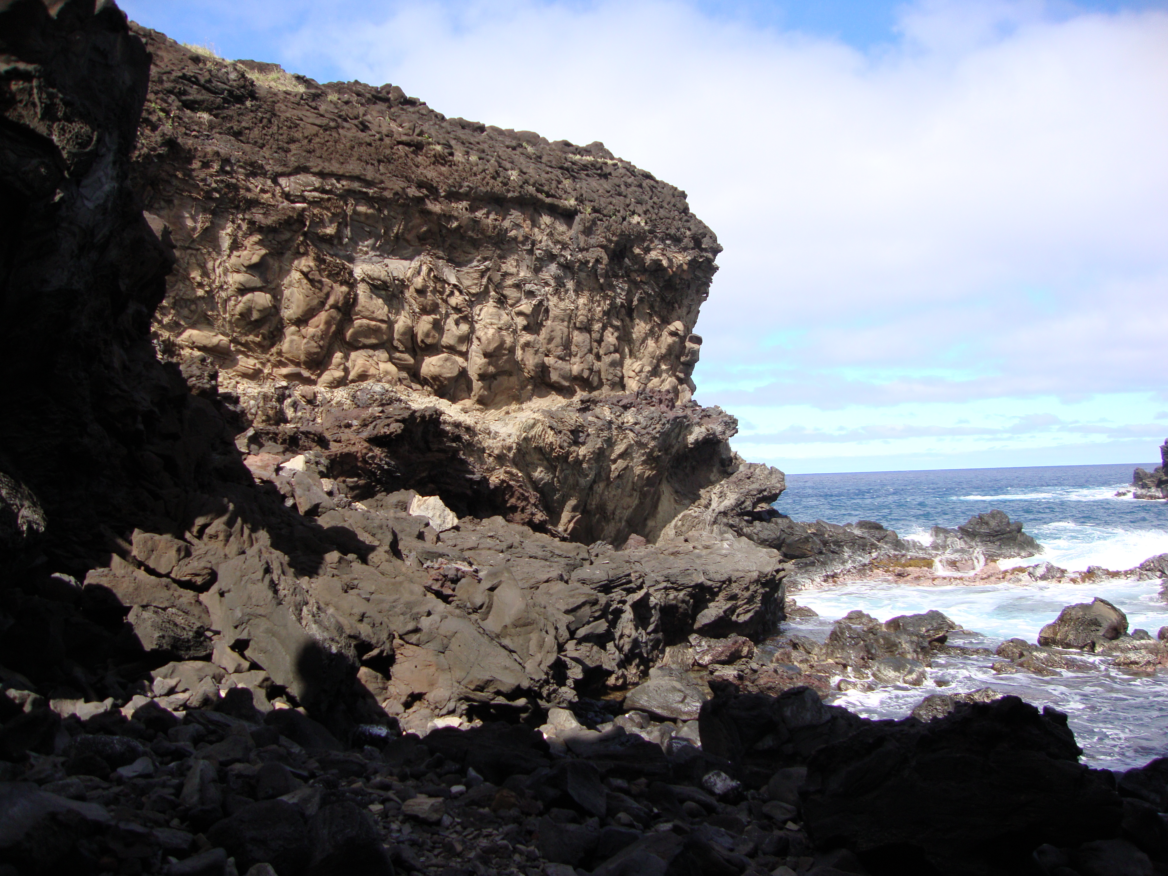 File:Volcanic Rock Cliff Ana Kai Tangata Easter Island.JPG ...