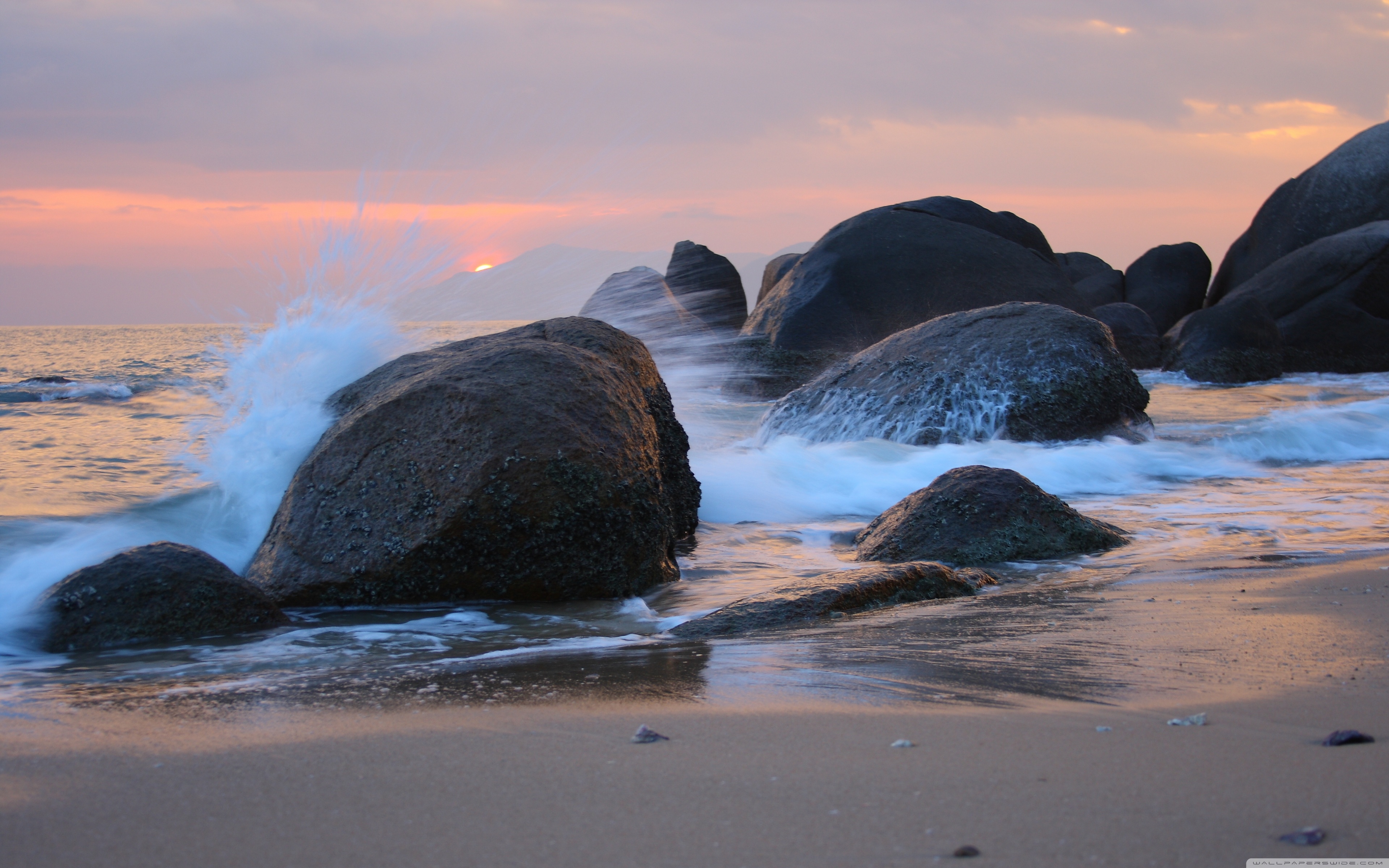 Sea Shore Rocks ❤ 4K HD Desktop Wallpaper for 4K Ultra HD TV • Wide ...