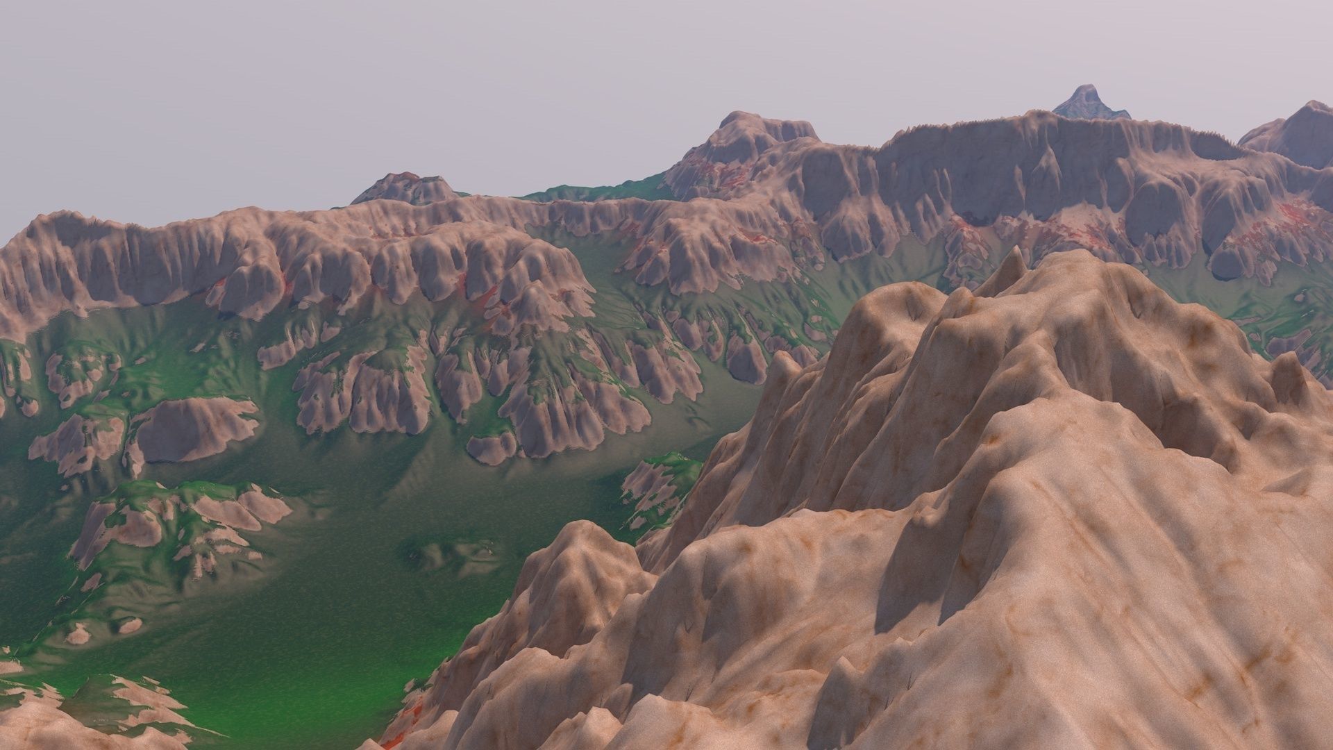 3D Detailed rocky landscape | CGTrader