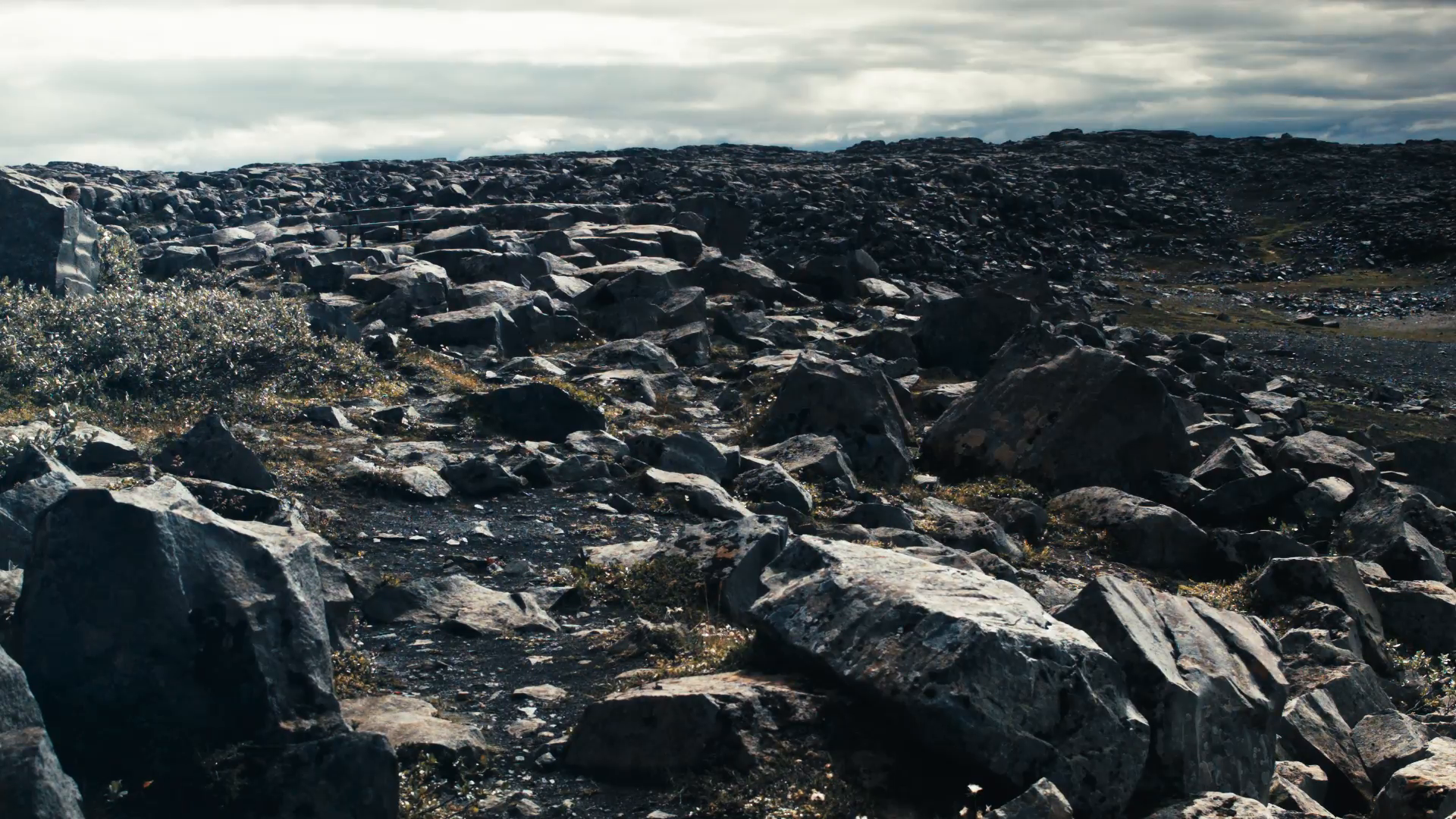 Desolate Rocky Landscape ICELAND - CIRCA AUGUST, 2014 Stock Video ...