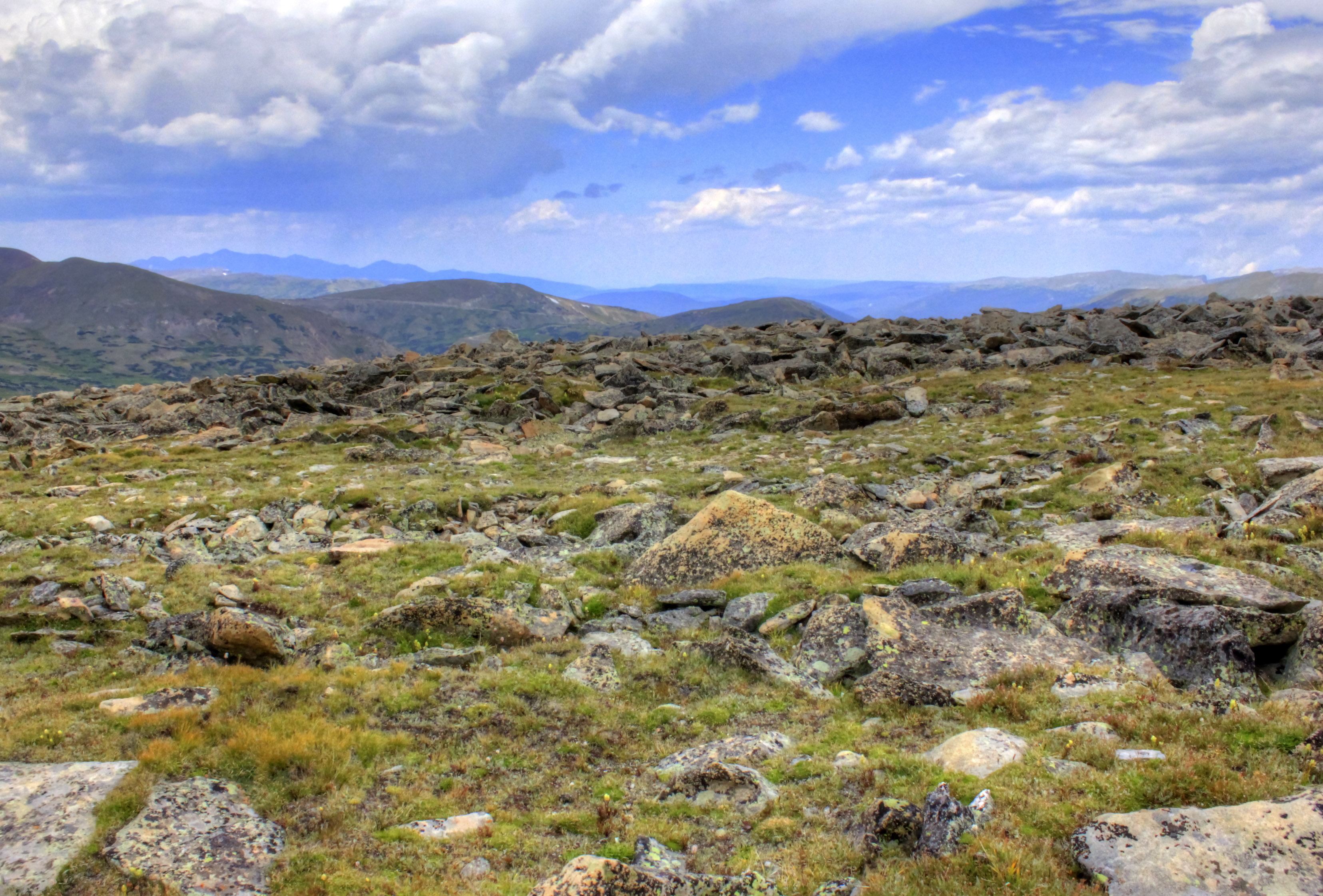 Tundra Landscape at the Summit at Rocky Mountains National Park ...