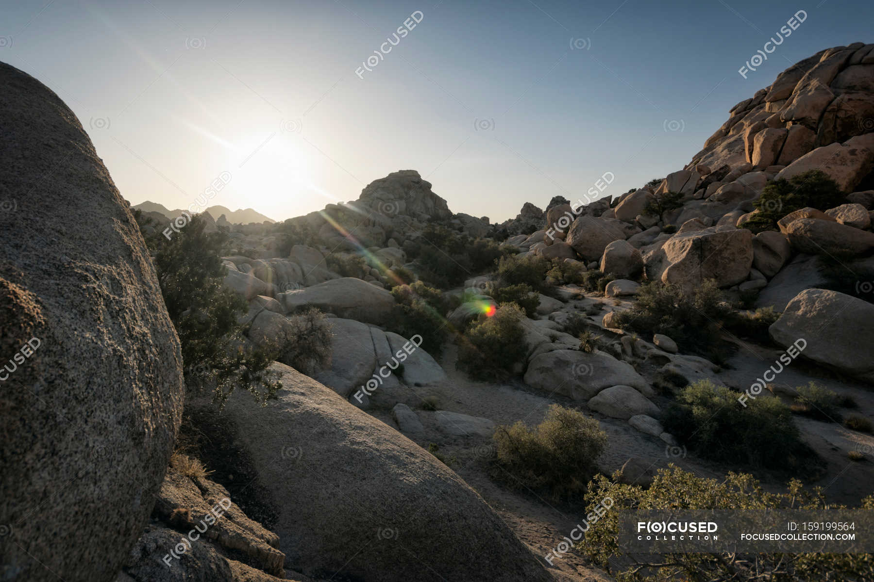 Rocky landscape before sunset — Stock Photo | #159199564
