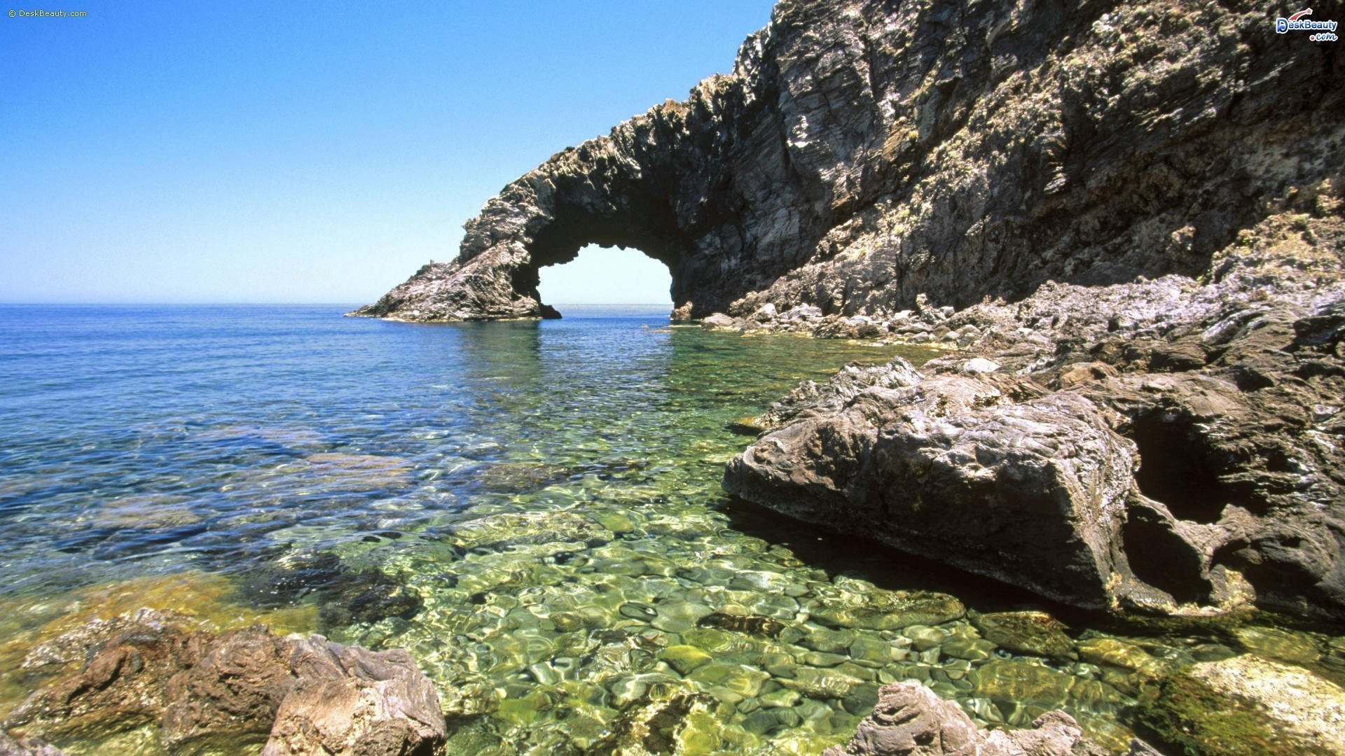 Rocky shore on pantelleria island sicily wallpaper | AllWallpaper.in ...