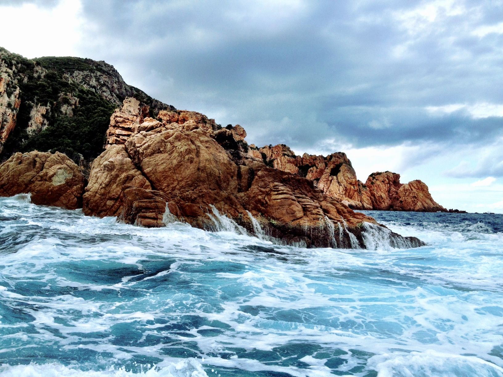 Corsica's rocky shore. -HauteTravelBlog.tumblr.com | Corsica | Pinterest