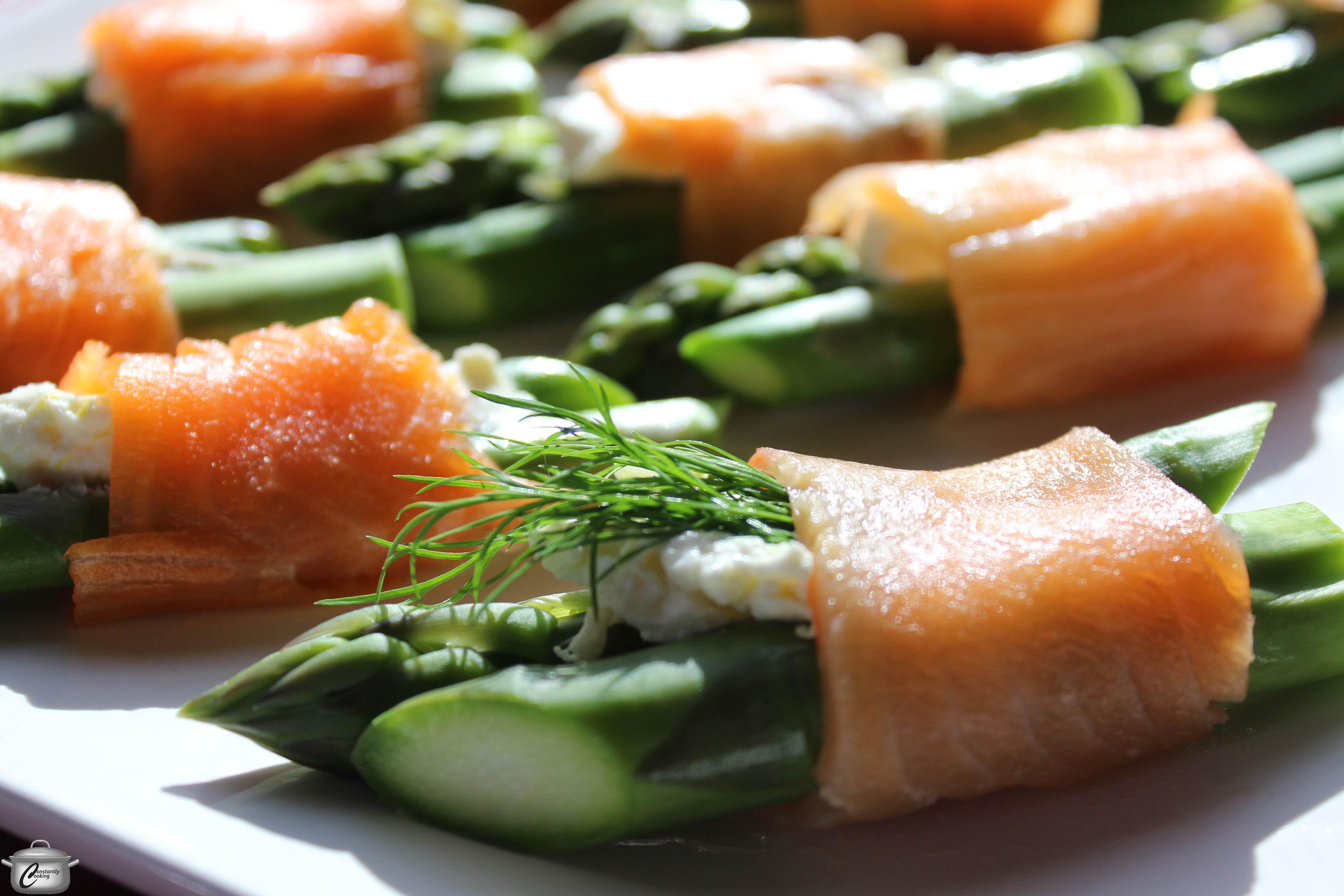 Asparagus and Smoked Salmon Rolls | Constantly Cooking