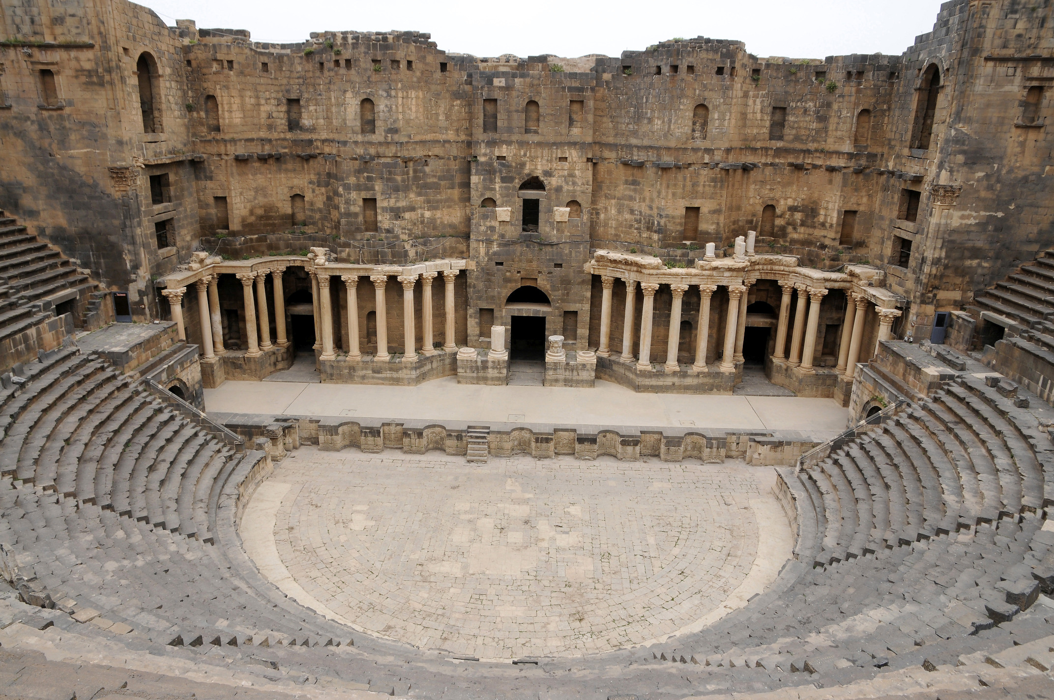 Roman theatre at Bosra (6) | Bosra | Pictures | Syria in Global ...