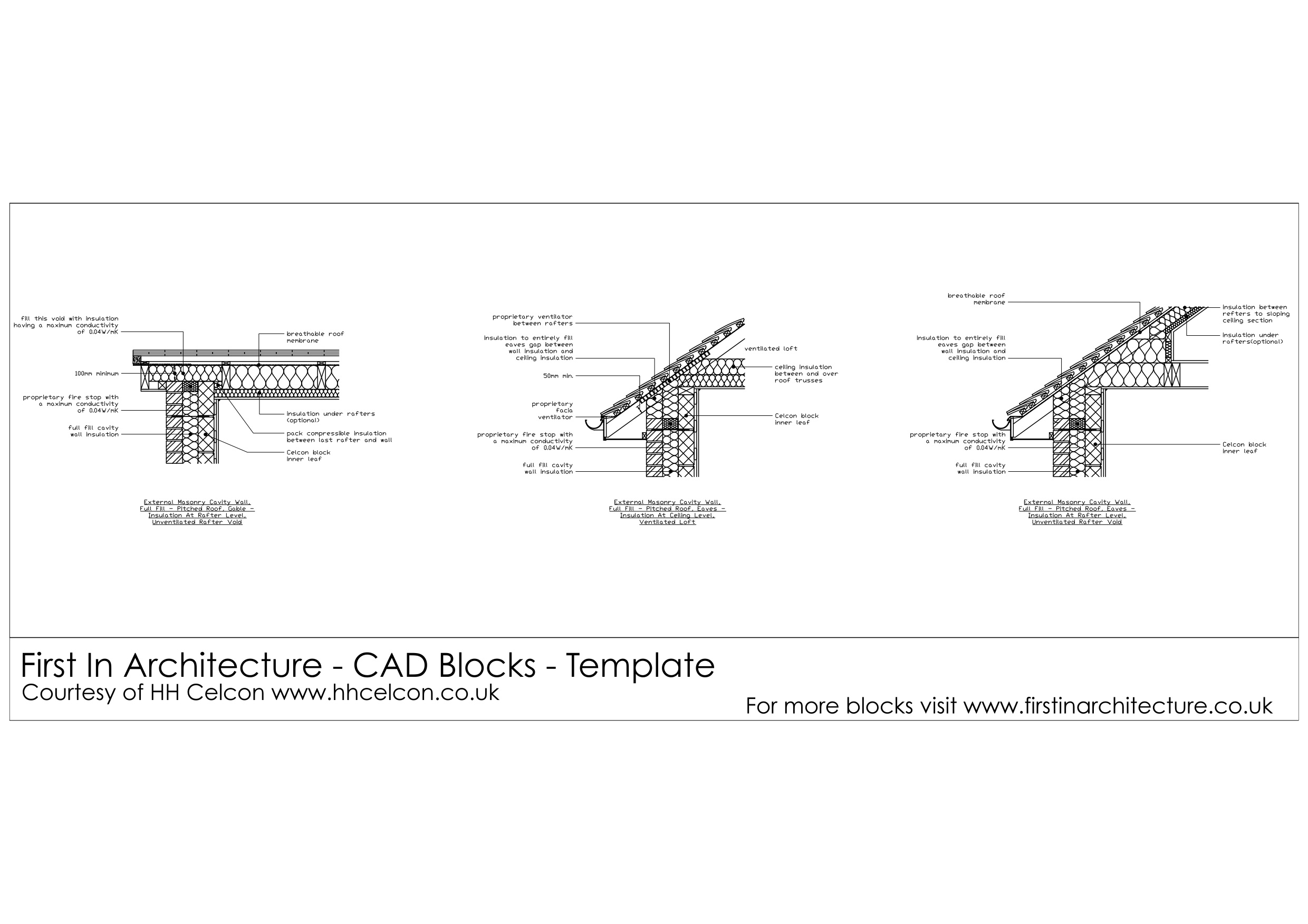 Free CAD Blocks - Roof Details | First In Architecture