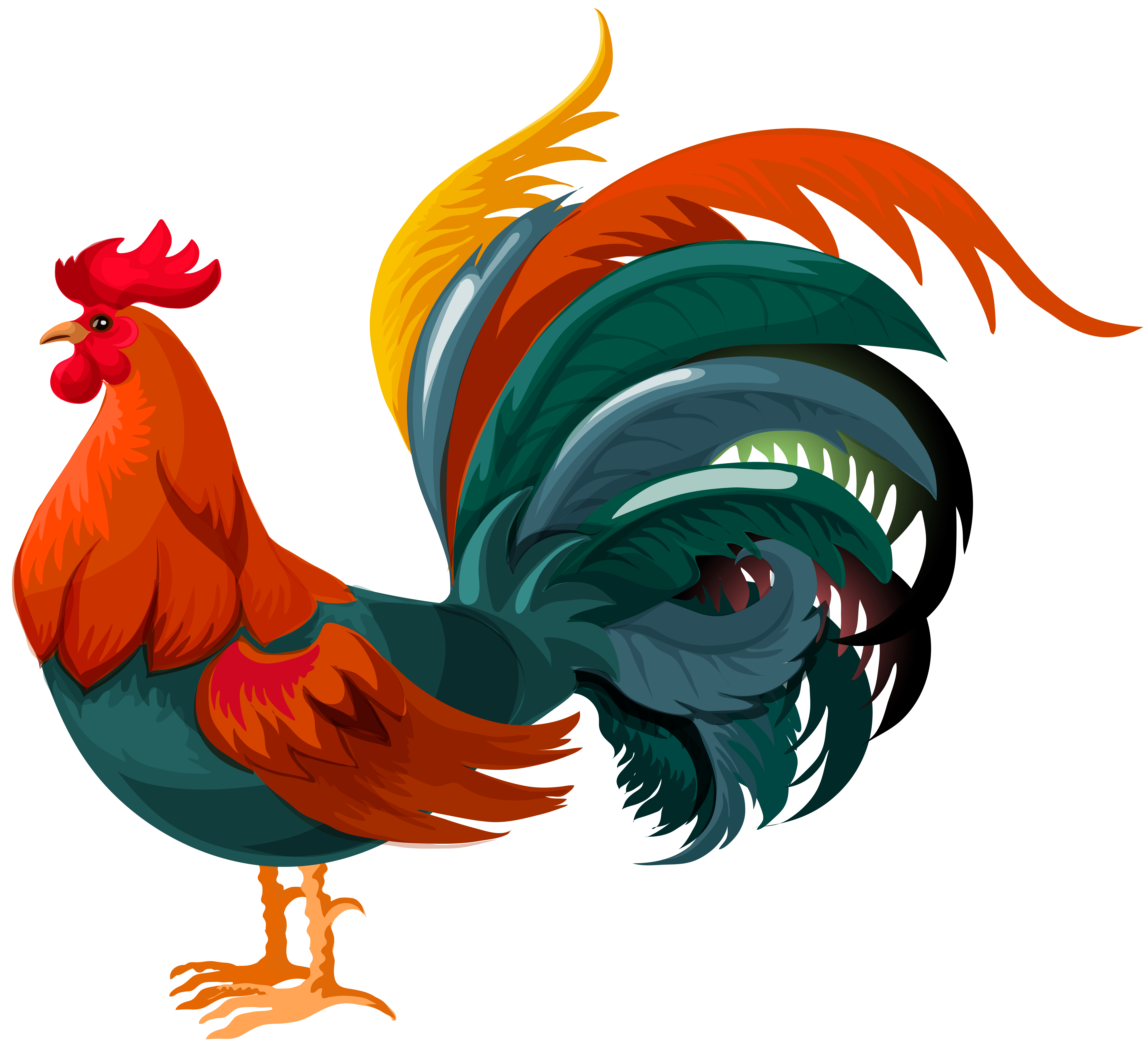 Rooster Transparent PNG Clip Art Image | Gallery Yopriceville ...