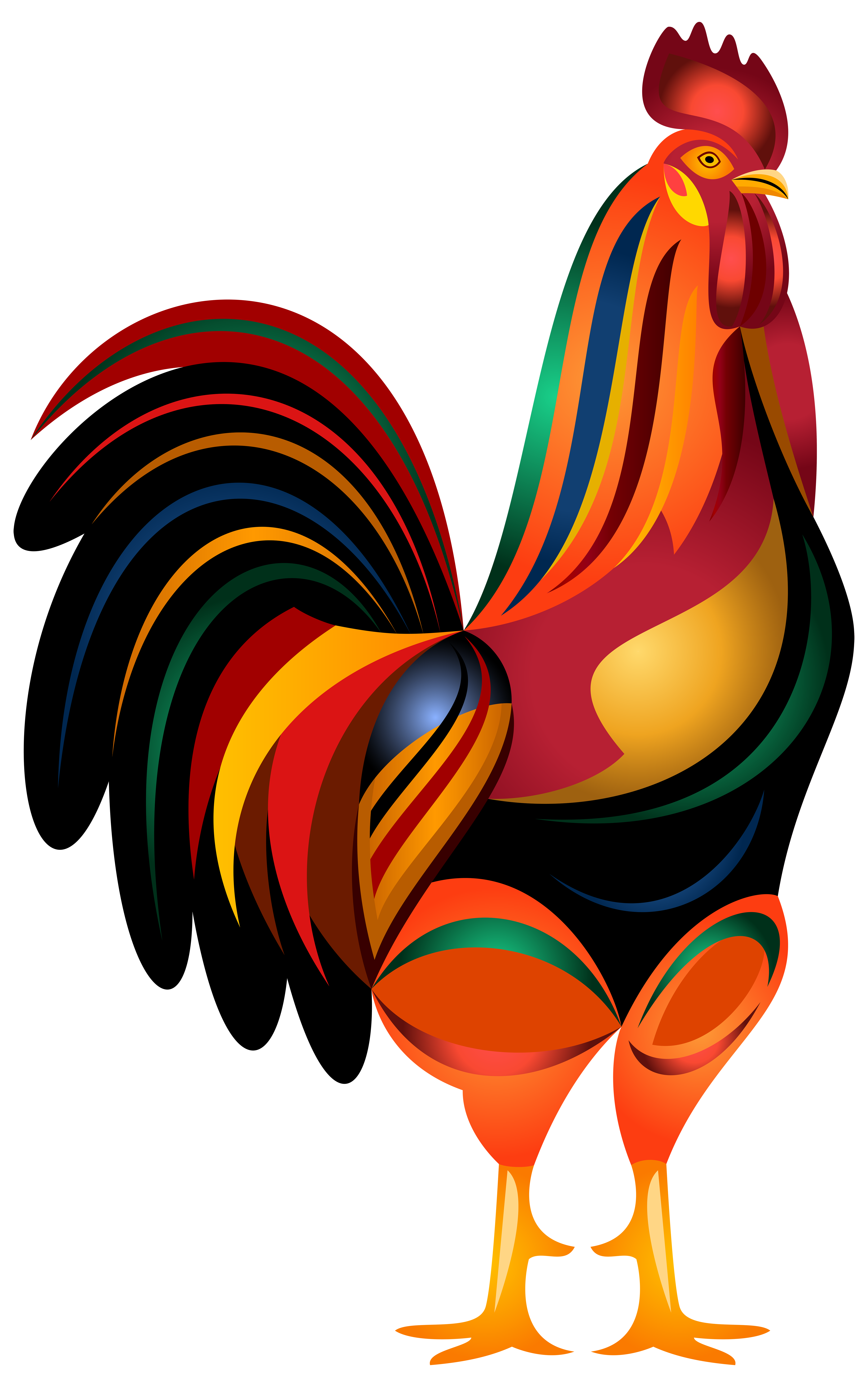 Rooster PNG Transparent Clip Art Image | Gallery Yopriceville ...