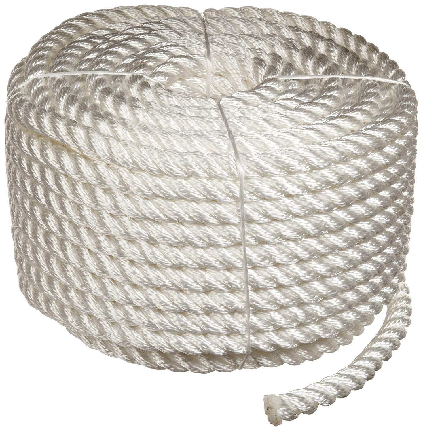 Rope King TN-12100 Twisted Nylon Rope Coil 1/2 inch x 100 feet ...