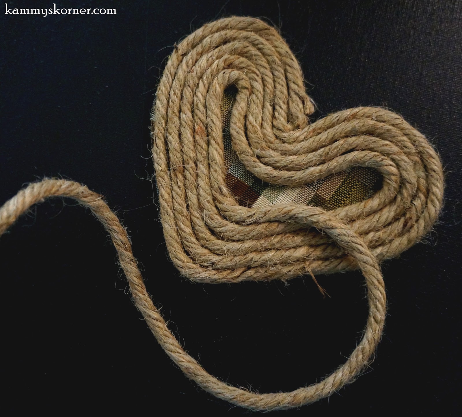 Kammy's Korner: How to Make a Jute Rope Heart Embellishment