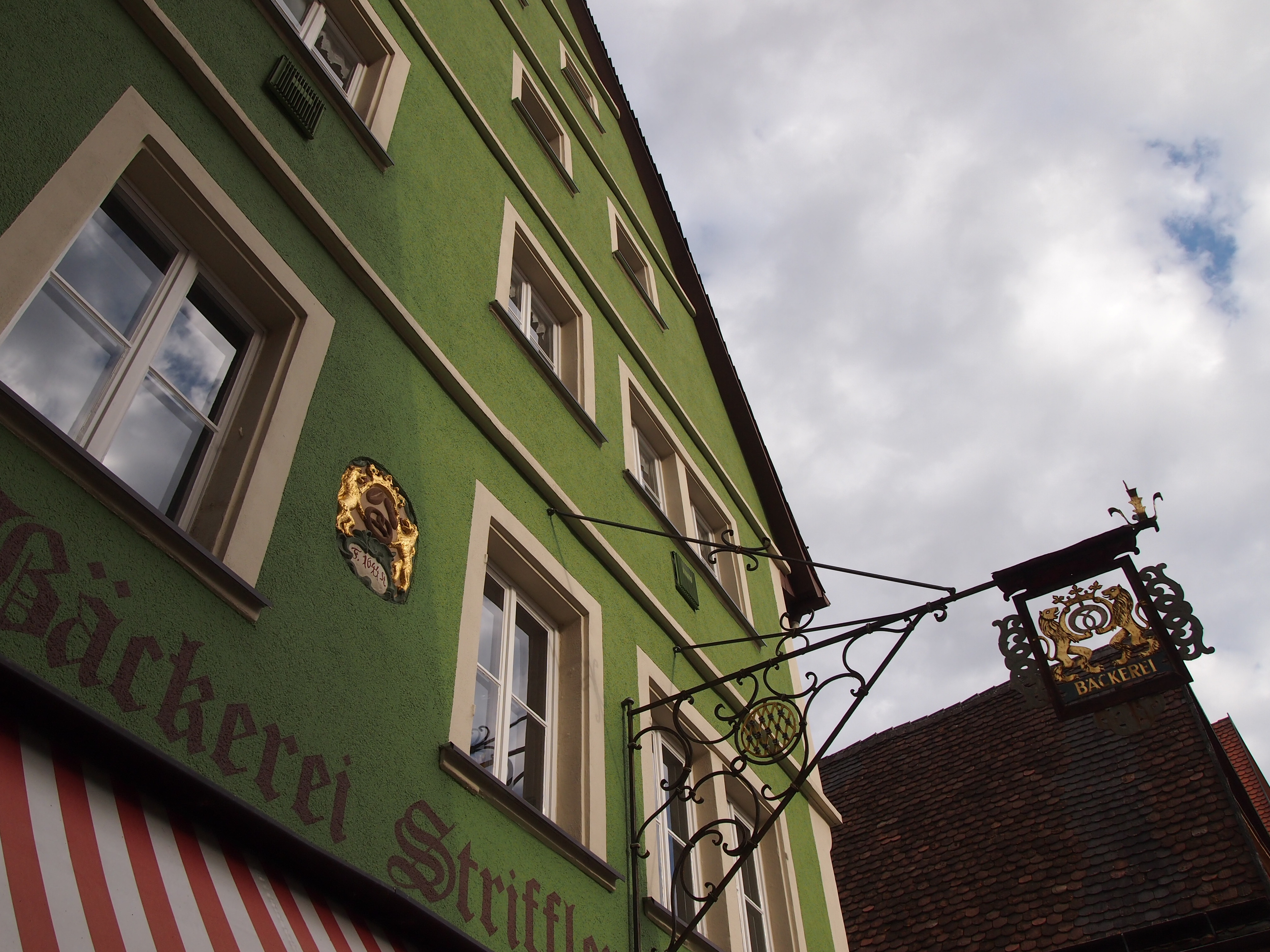 Rothenburg Shop Sign, Building, Germany, Green, Rothenburg, HQ Photo