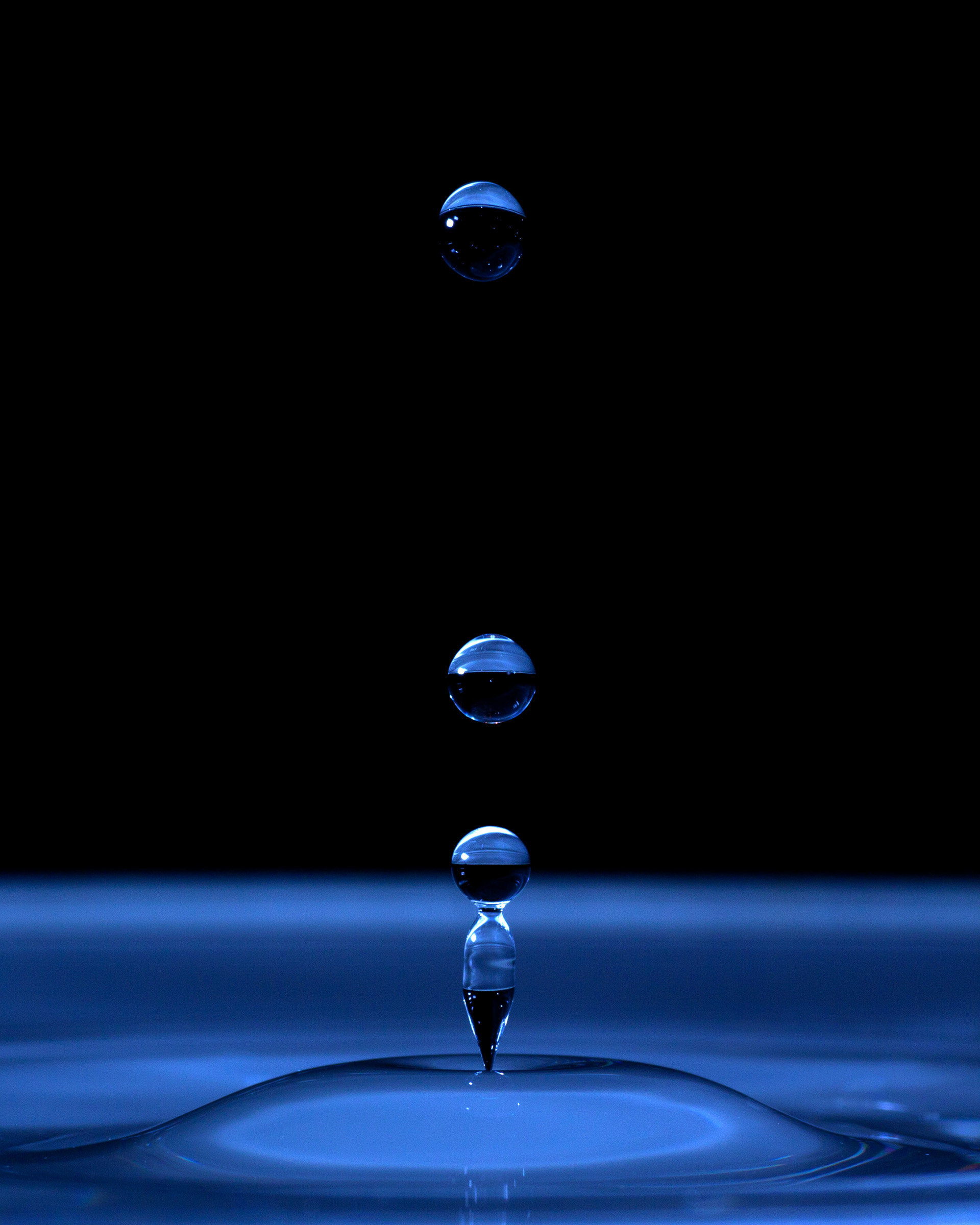 Round Water Droplets, Abstract, Ripple, Motion, Nature, HQ Photo