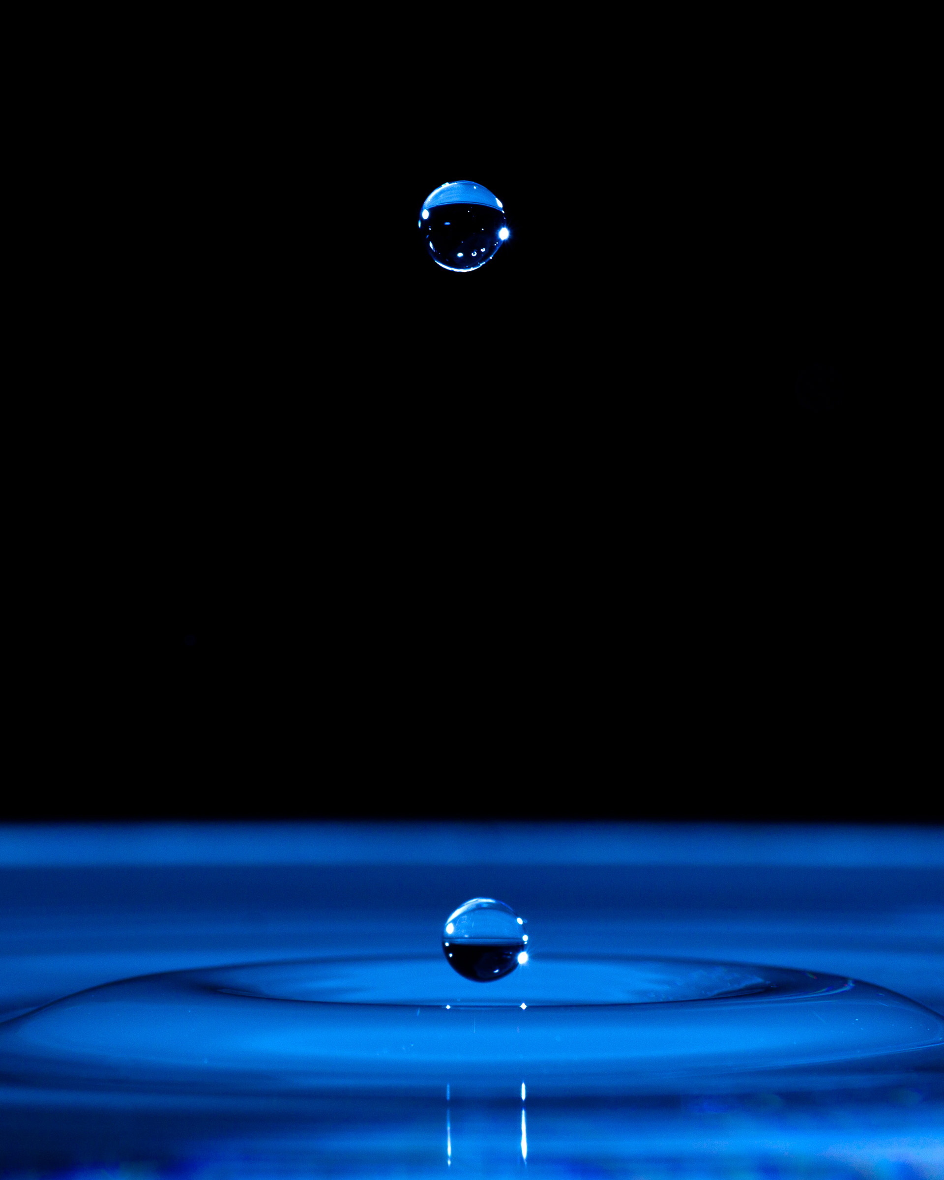 Round Water Droplets, Abstract, Ripple, Motion, Nature, HQ Photo