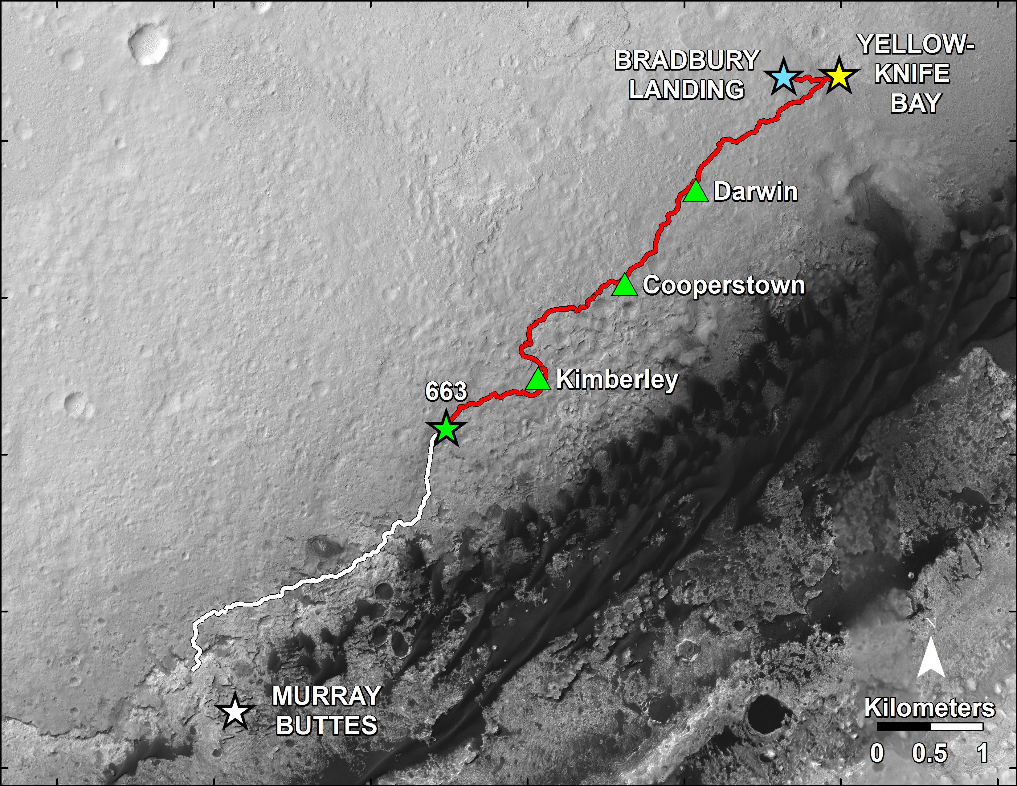 Curiosity's Progress on Route to Mount Sharp | NASA