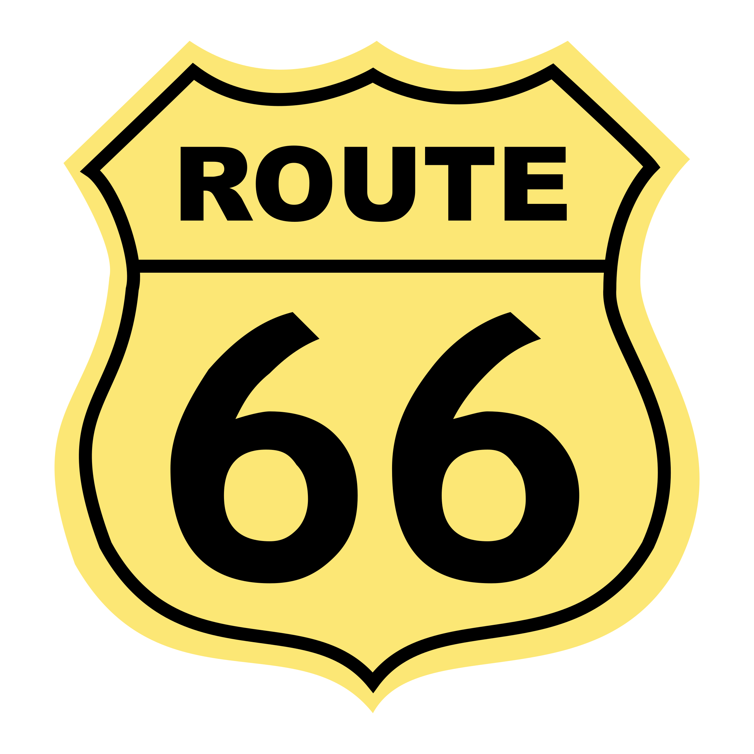Route 66 Logo PNG Transparent & SVG Vector - Freebie Supply