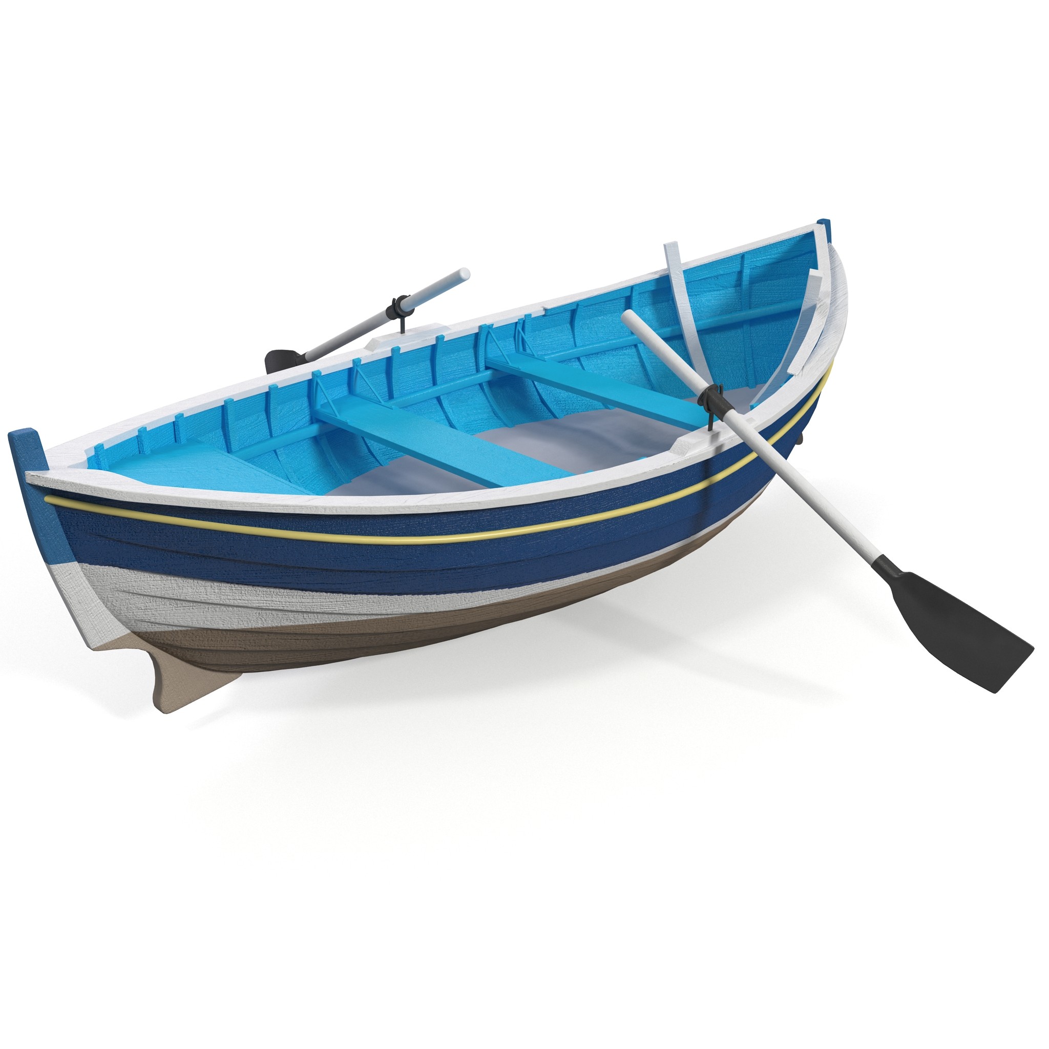 Row Boat 3D Models and Textures | TurboSquid.com | ceramics glaze ...