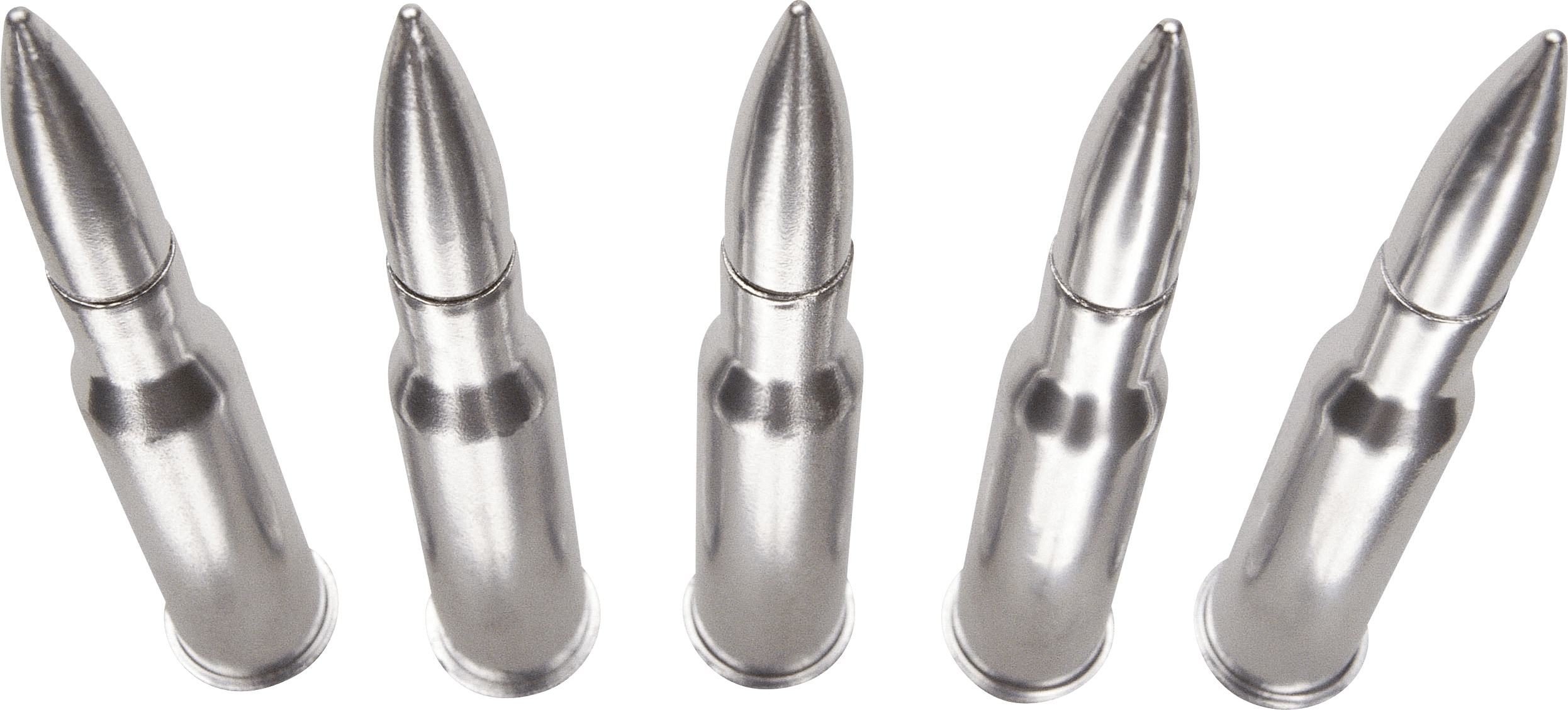 Bullets Silver Row transparent PNG - StickPNG