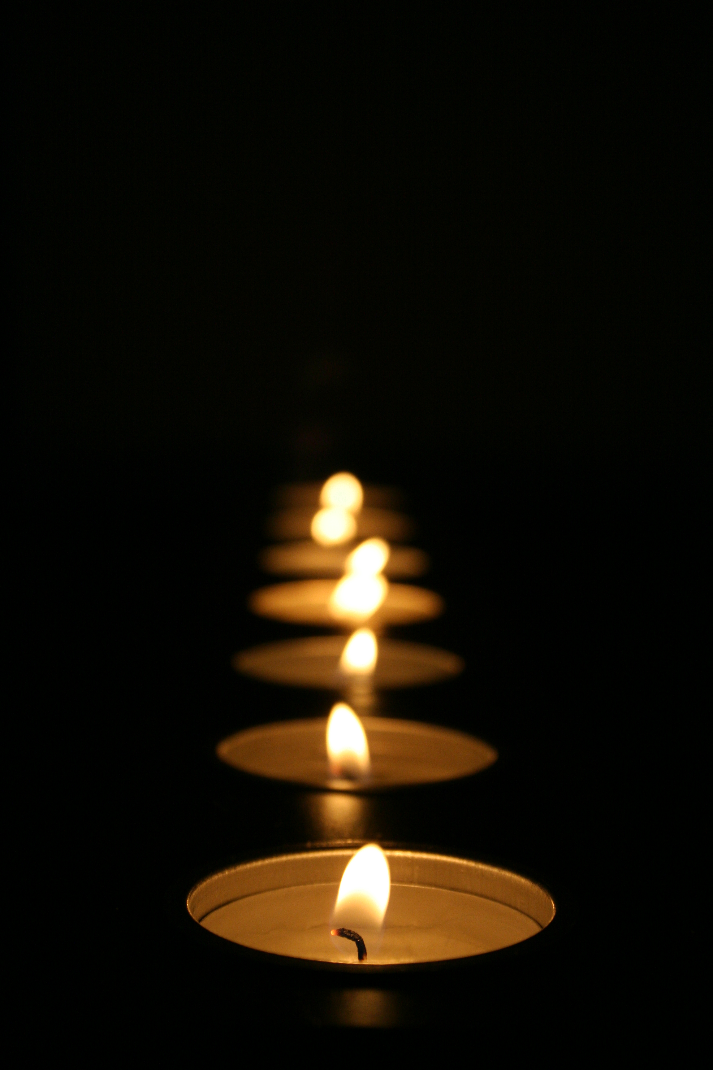 Row of candles photo