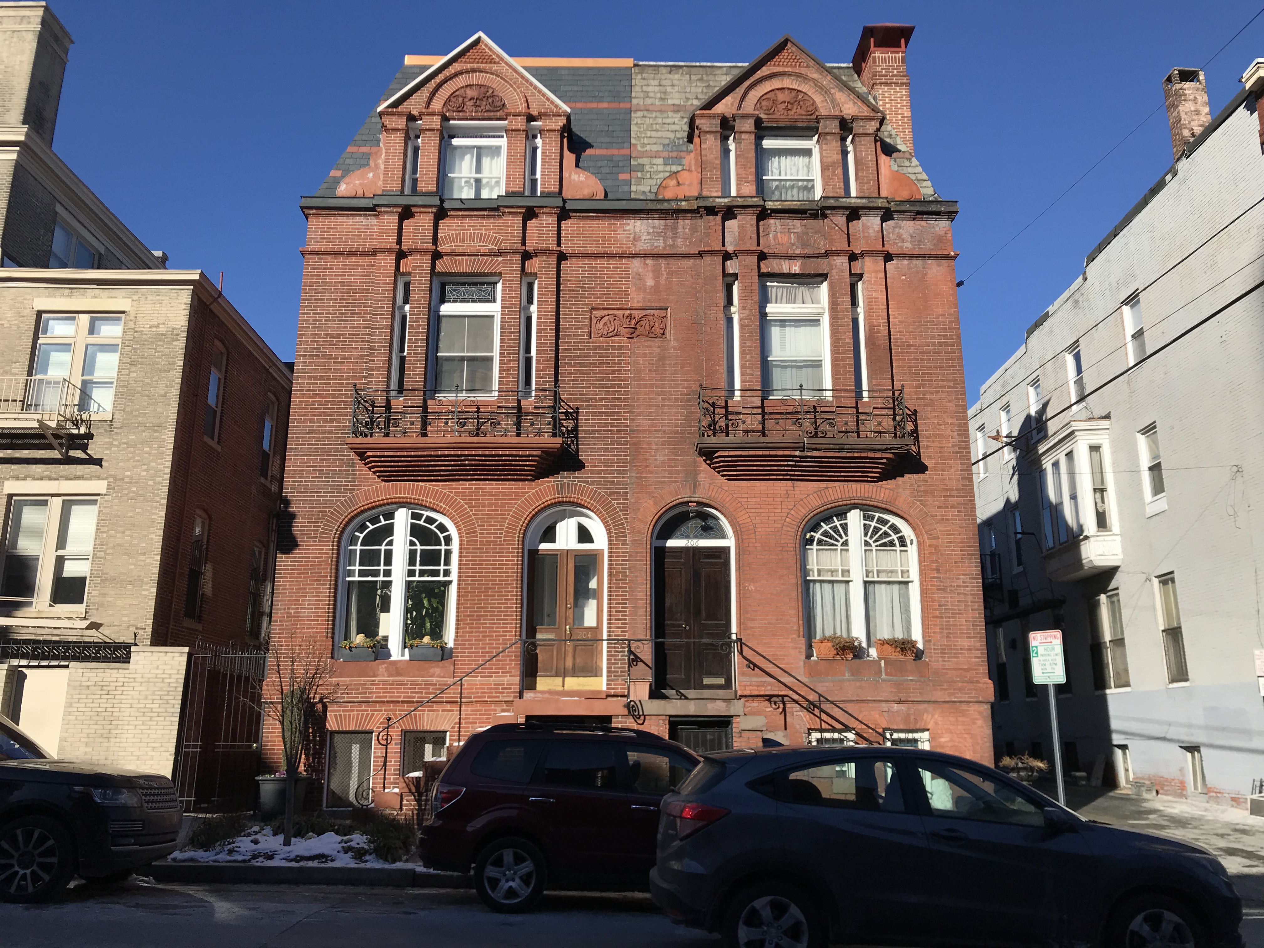 Rowhouses, 204-206 E. Biddle Street, Baltimore, MD 21202, Architecture, Baltimore, Biddle Street, Building, HQ Photo