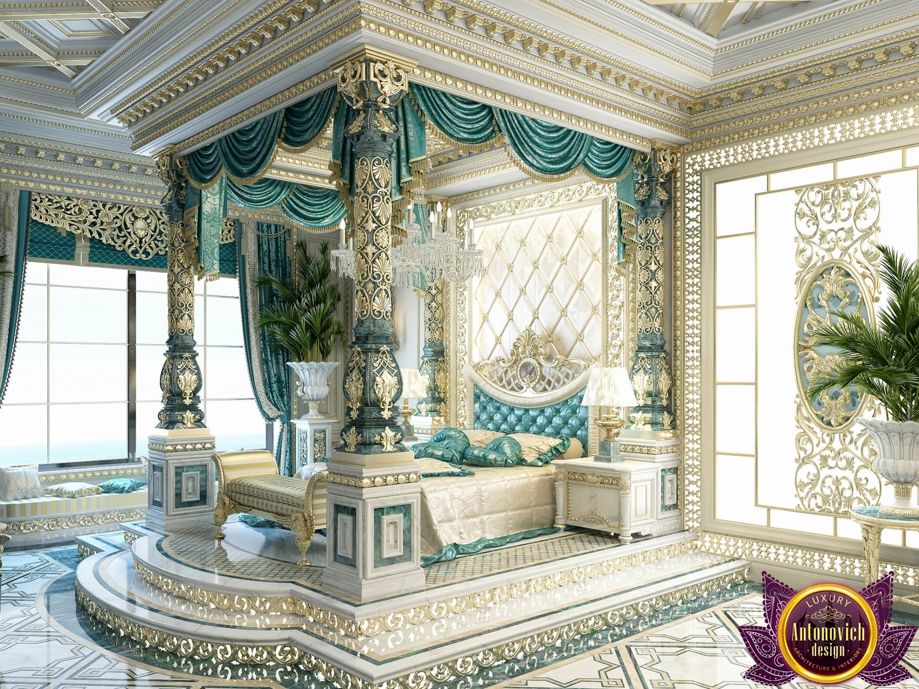 Exclusive Royal Master Bedroom Design implementation