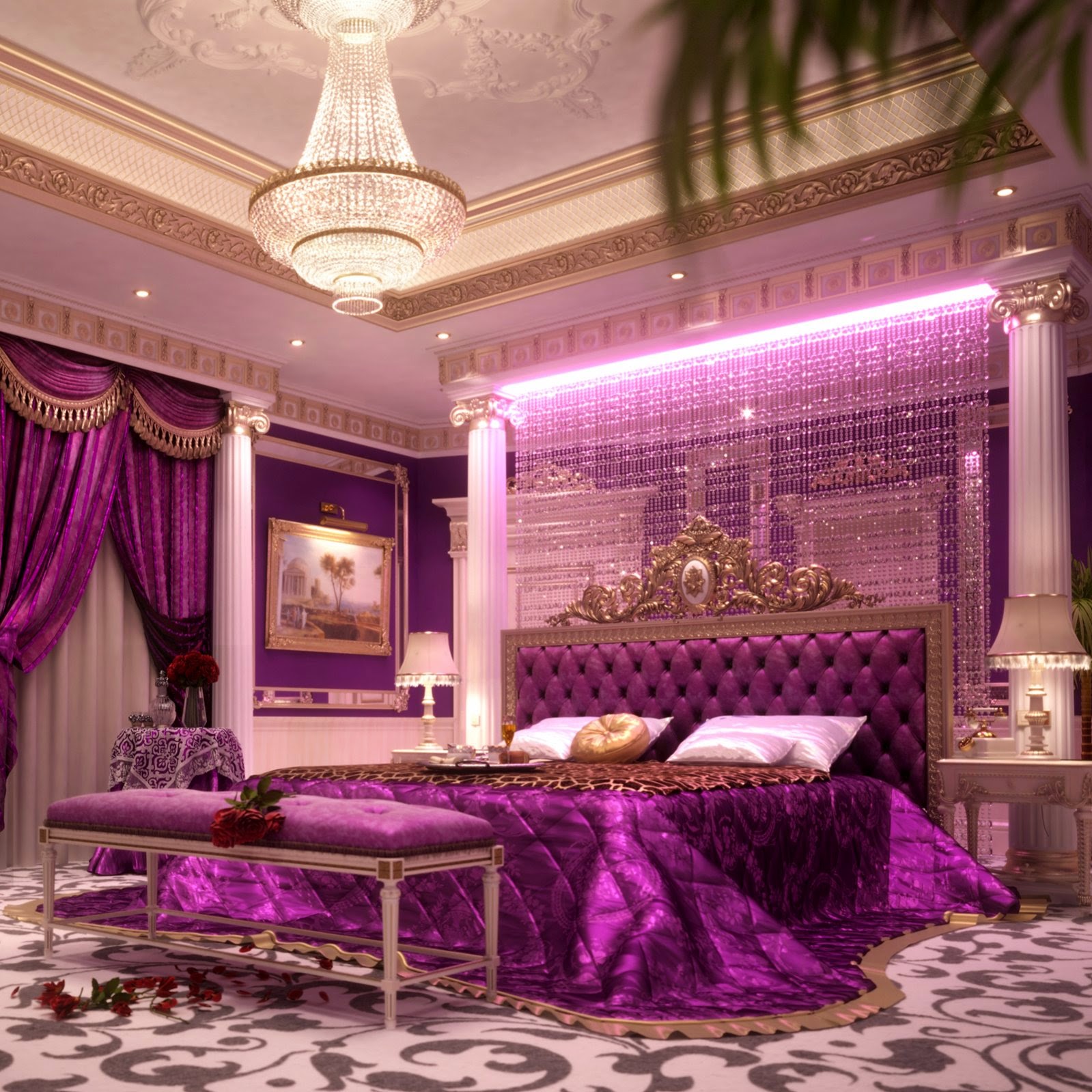 Image result for royal bedroom | Master - Burgundy | Pinterest ...