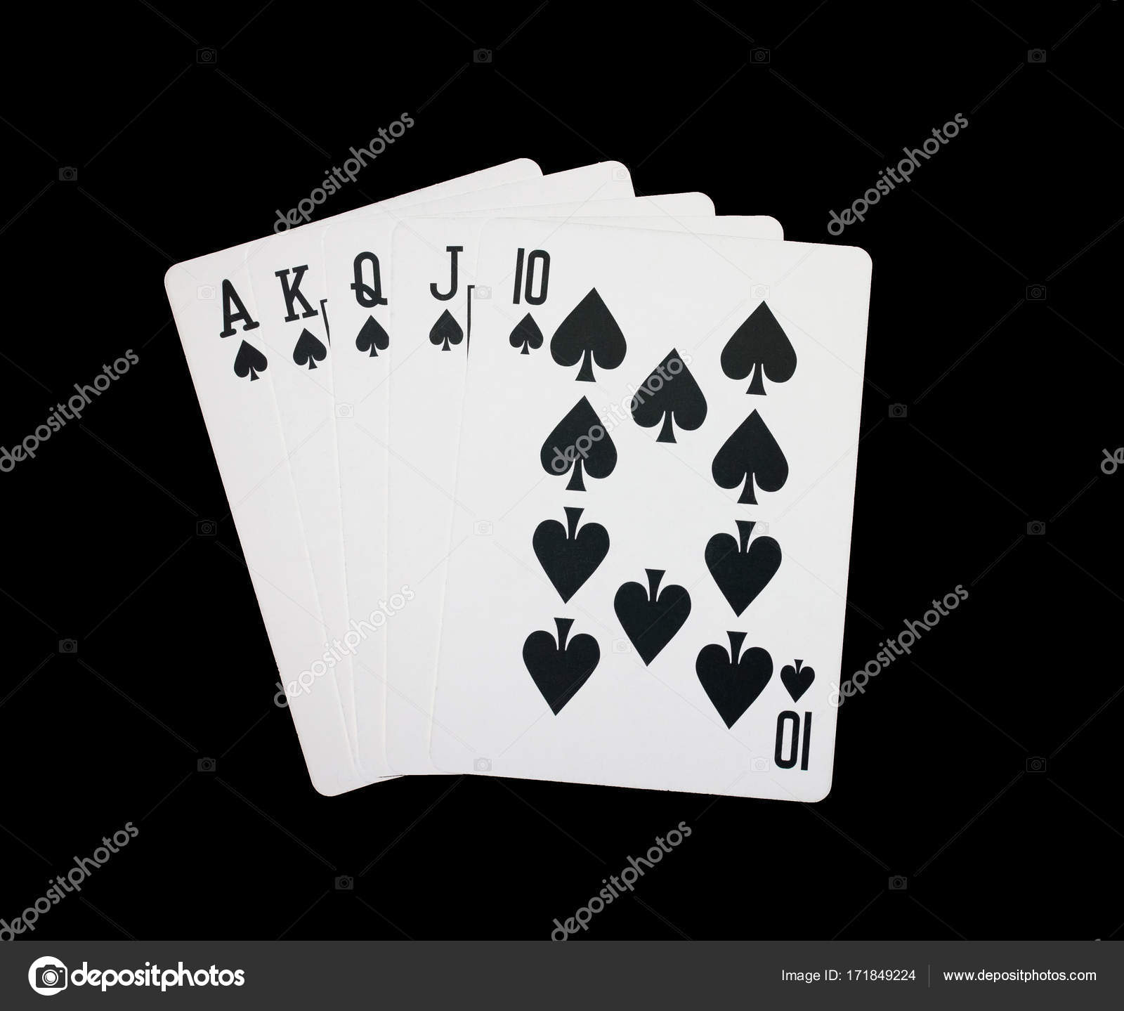 Royal flush,chips cards — Stock Photo © releon8211 #171849224