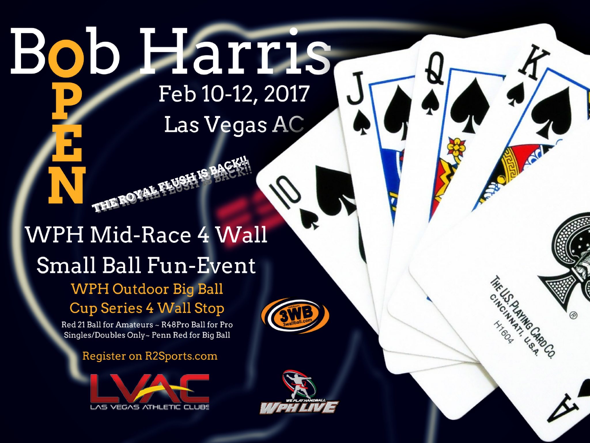 WPH/3WB Royal Flush - The Bob Harris Open & 4 Wall Big Ball Cup Stop