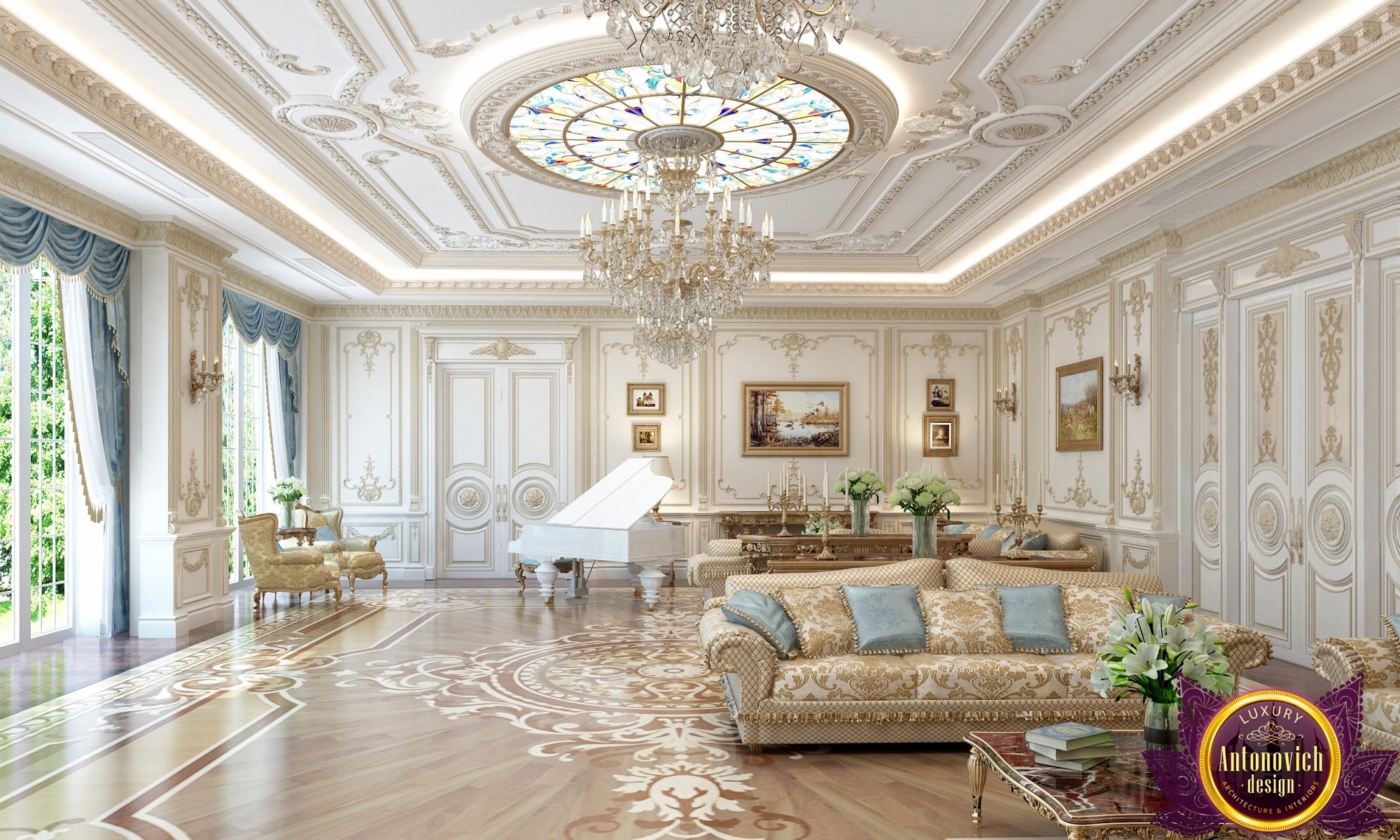Royal Living Room Interior | Conceptstructuresllc.com