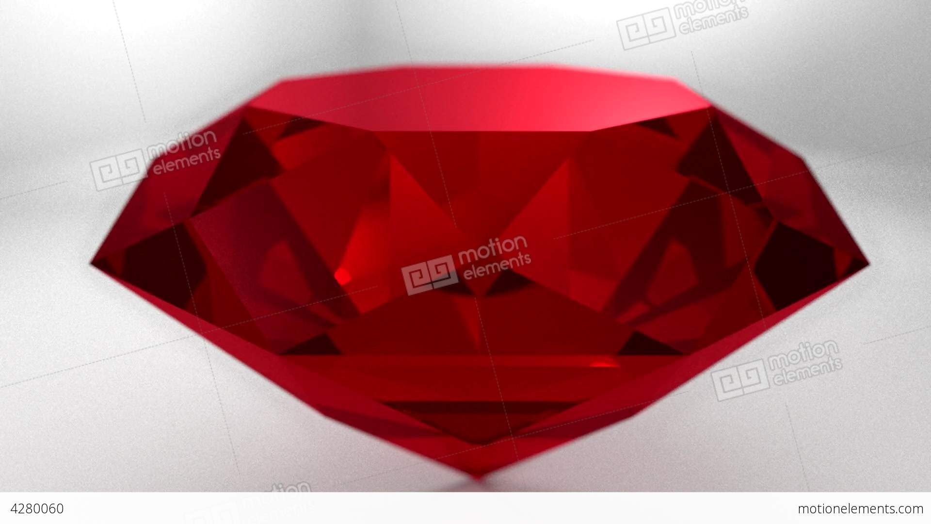 Ruby Red Gemstone Gem Stone Spinning Wedding Backg Stock Animation ...