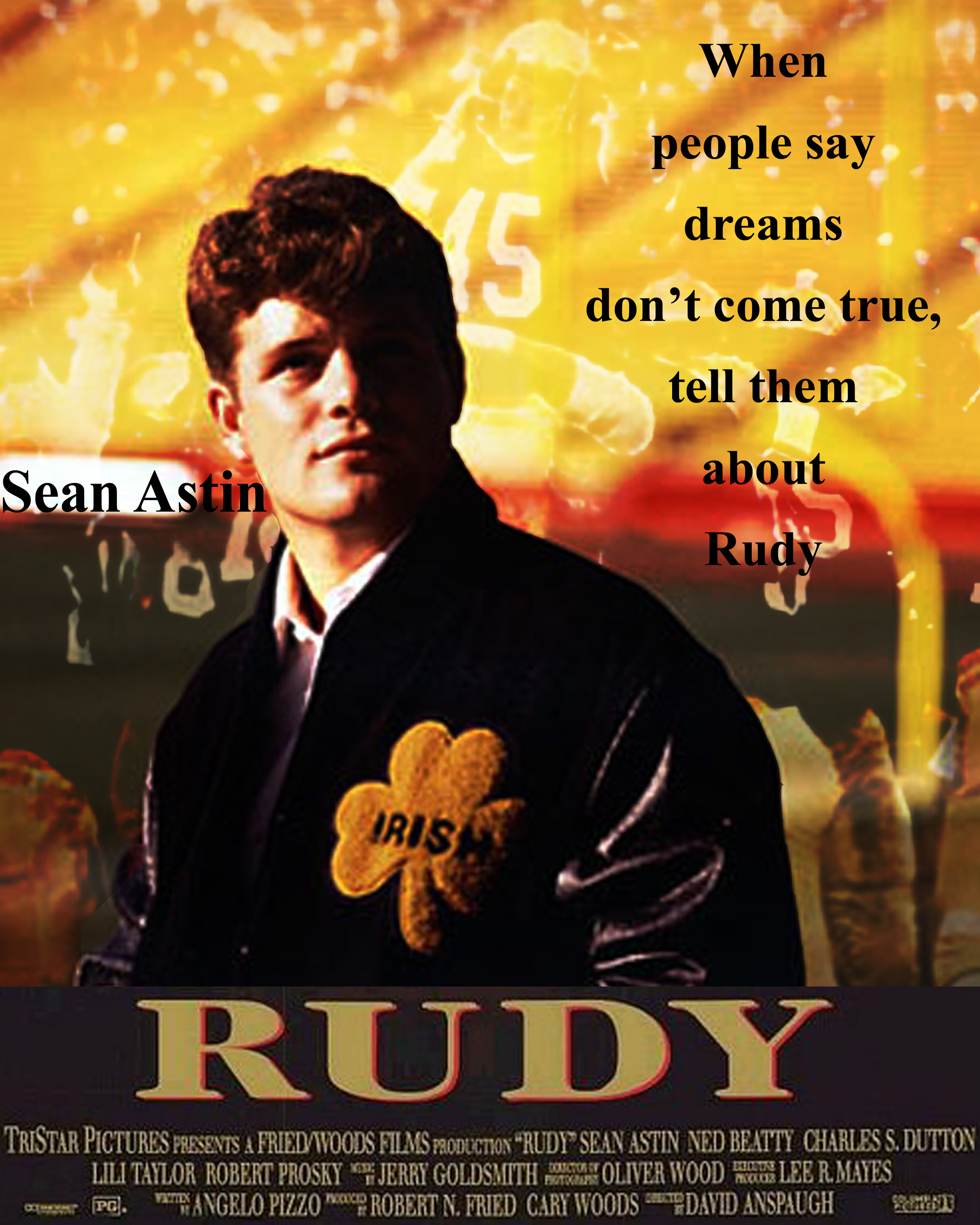 Fortune: Hey kid! You're not supposed to be here! Rudy: Hey this ...