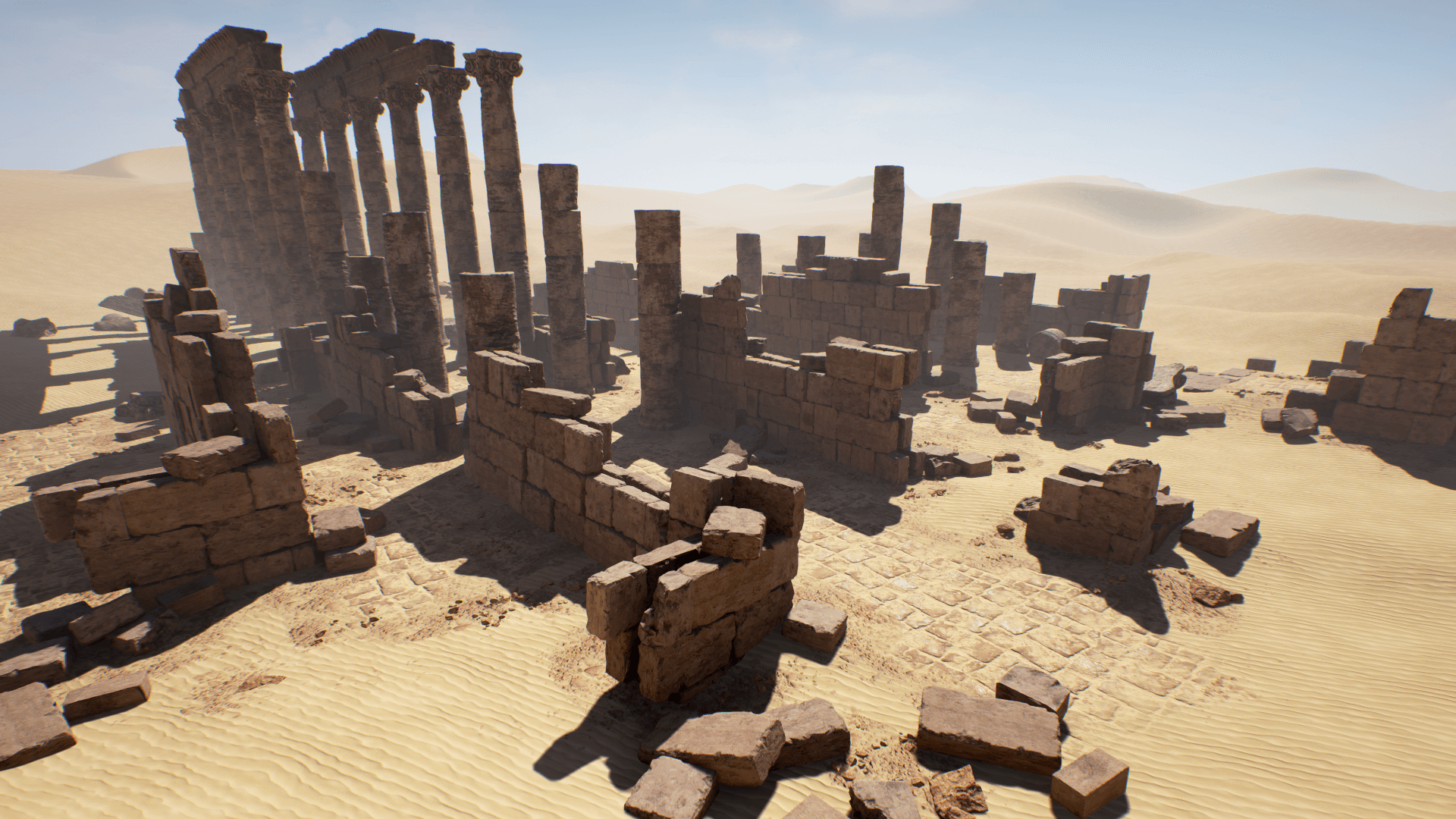 Modular Desert Ruins by CGMontreal in Environments - UE4 Marketplace
