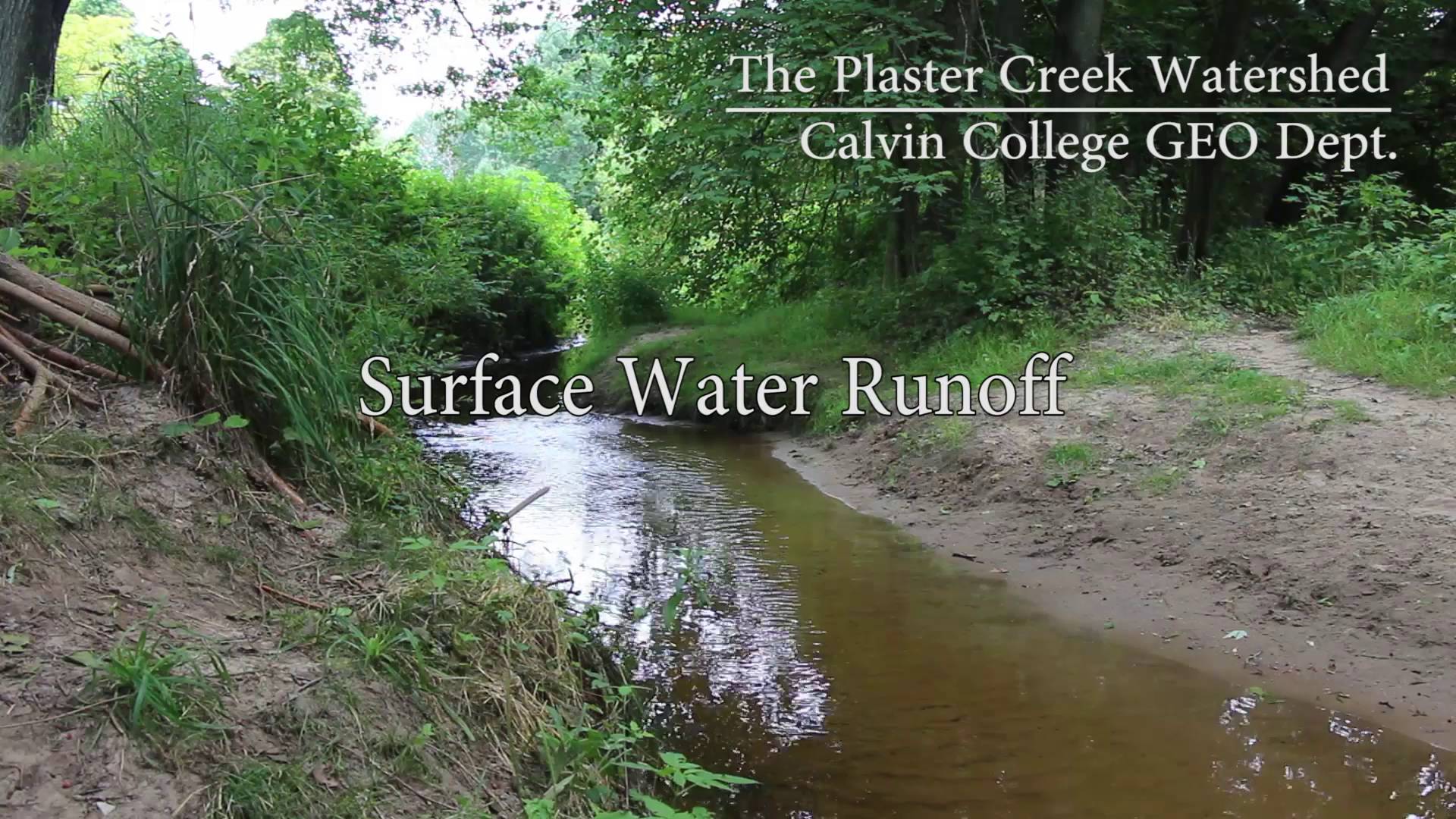 Surface Water Runoff of Plaster Creek - YouTube