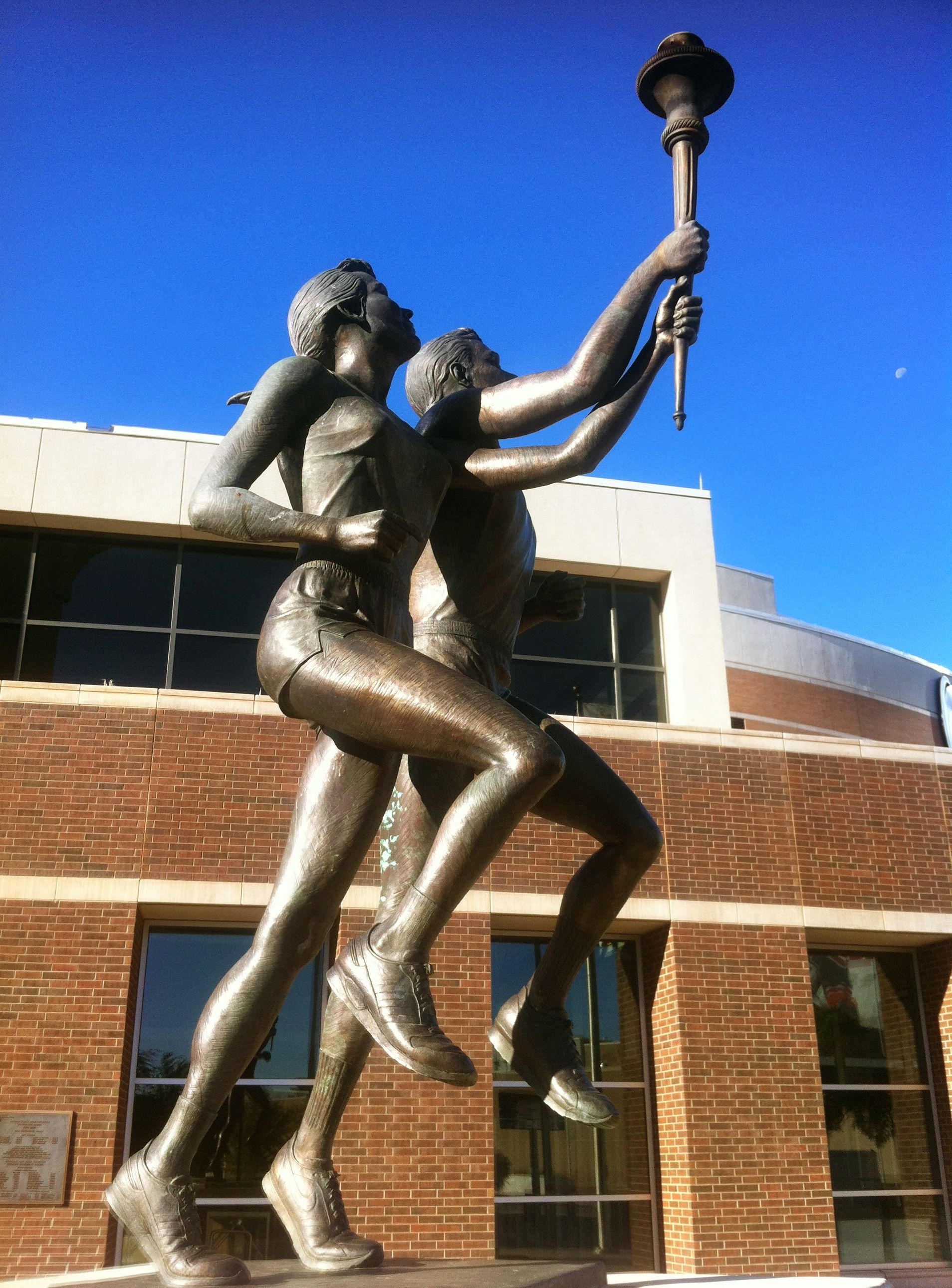 Olympic runners statue outside Cox Convention Center | Oklahoma City ...