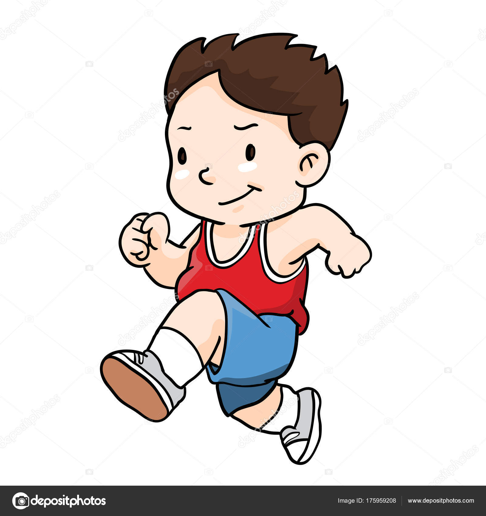 Running Boy -Vector Illustration — Stock Vector © dcliner07.gmail ...