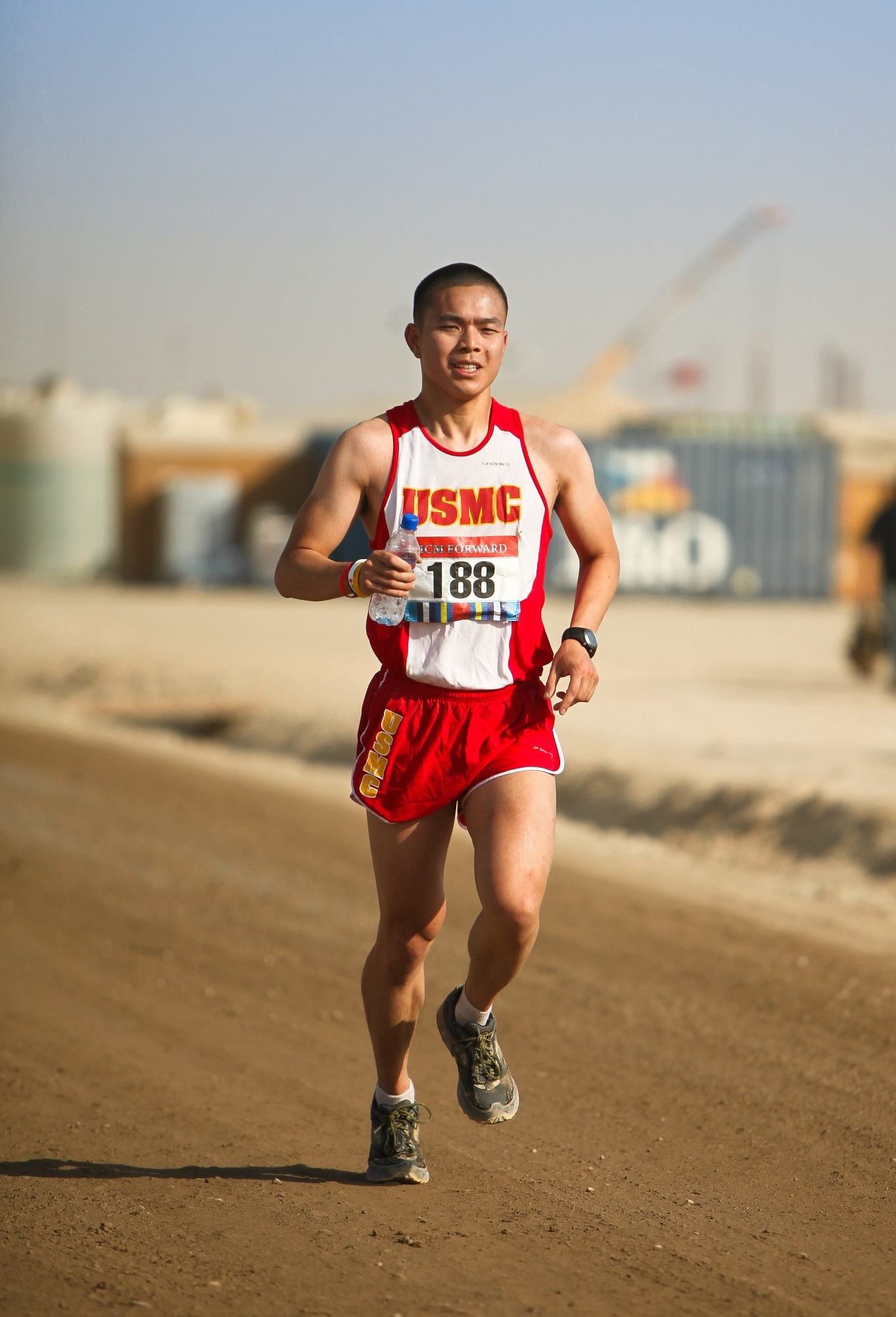 Running marathon photo