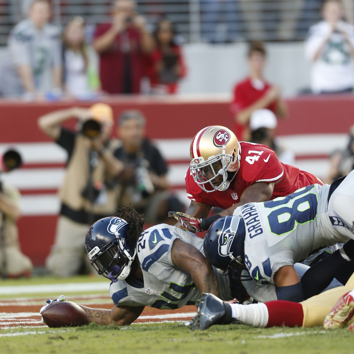 The Seattle Seahawks were a terrible goal-line rushing team ...