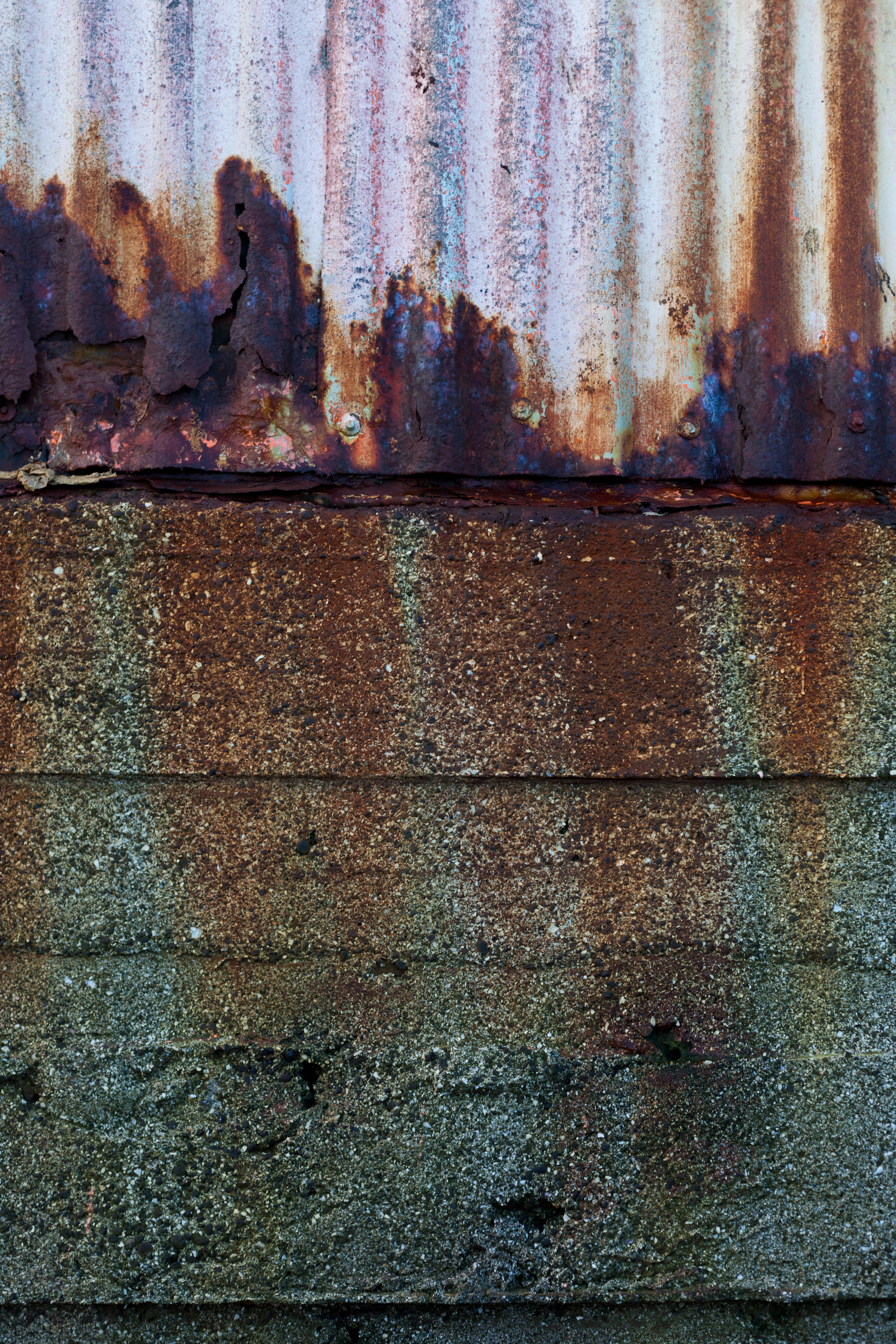 Rust and stone texture photo