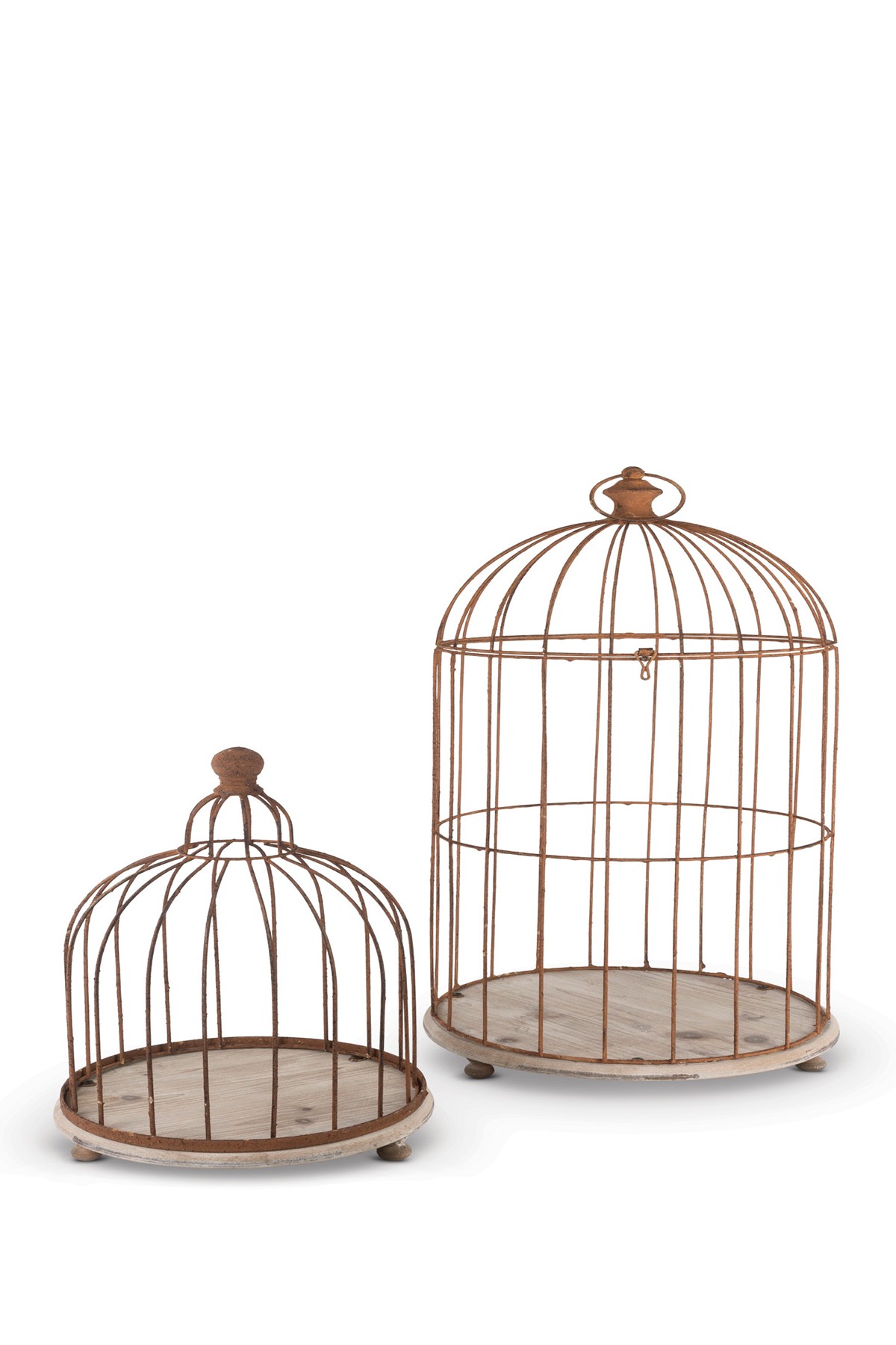 Gerson Company Rusted Wire Metallic Bird Cages - Set of 2 | Bed Bath ...
