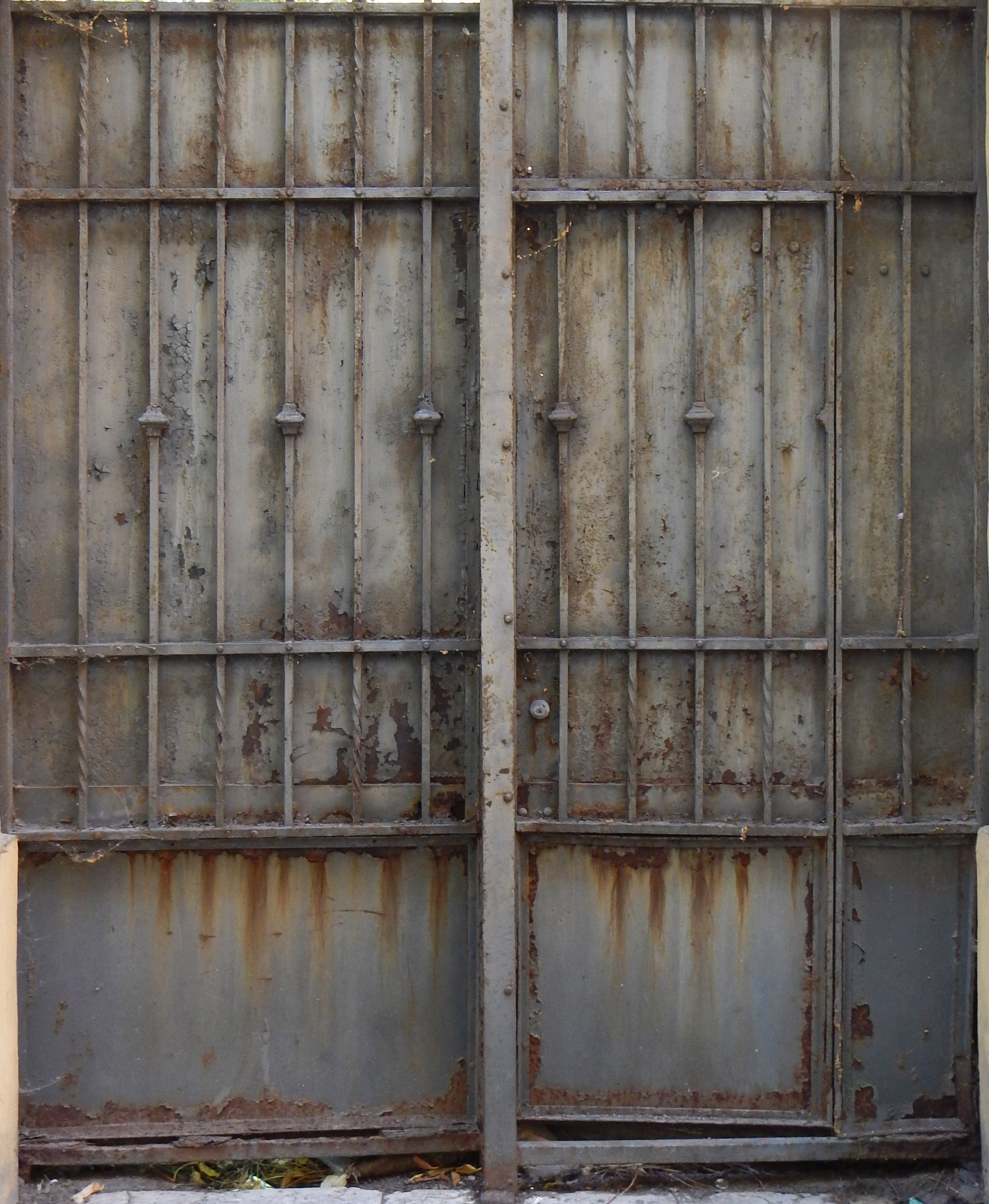 grey double door texture. dirty old door. concrete rusty metal door ...