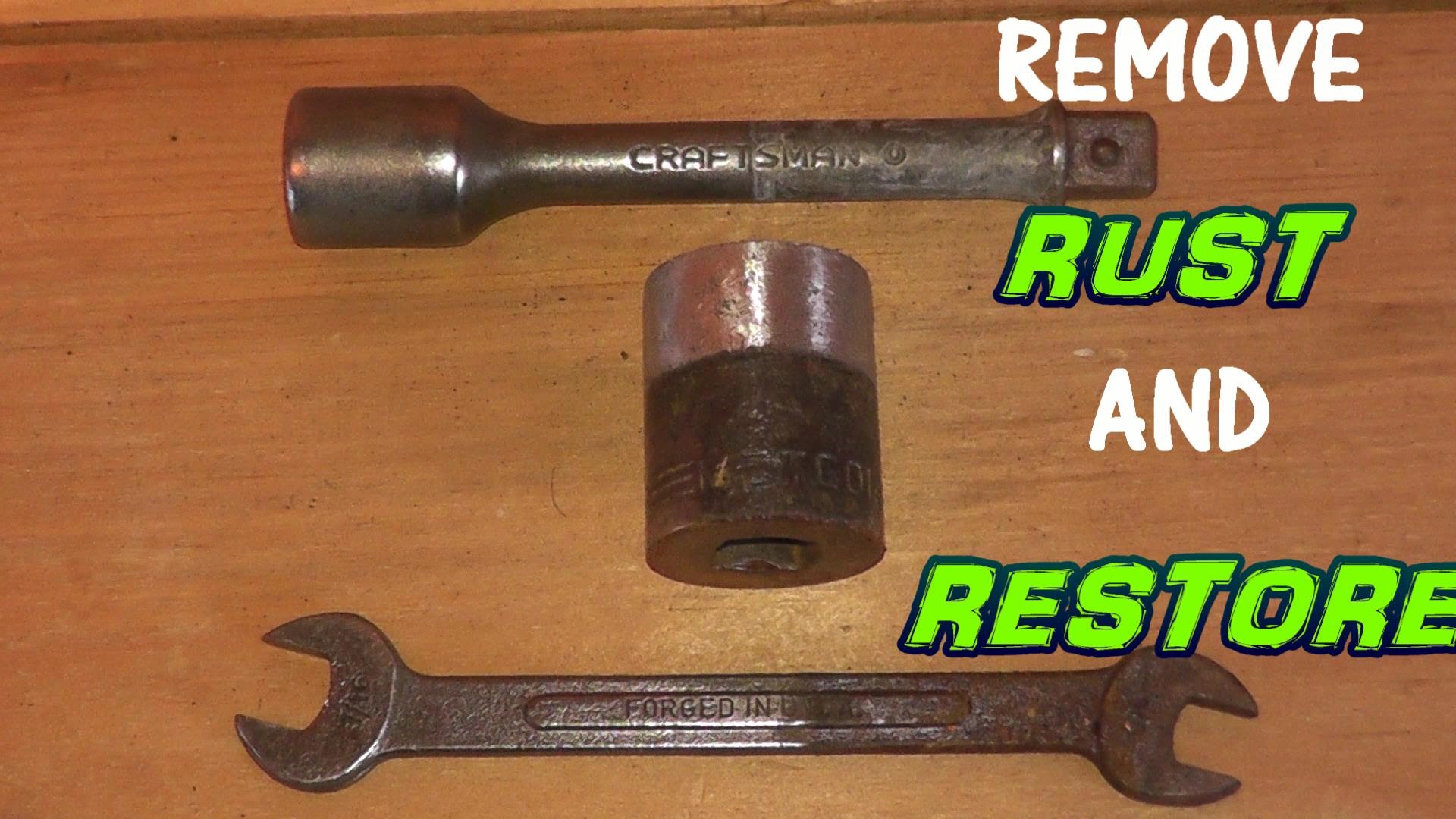 How to Remove Rust from Metal Tools - YouTube