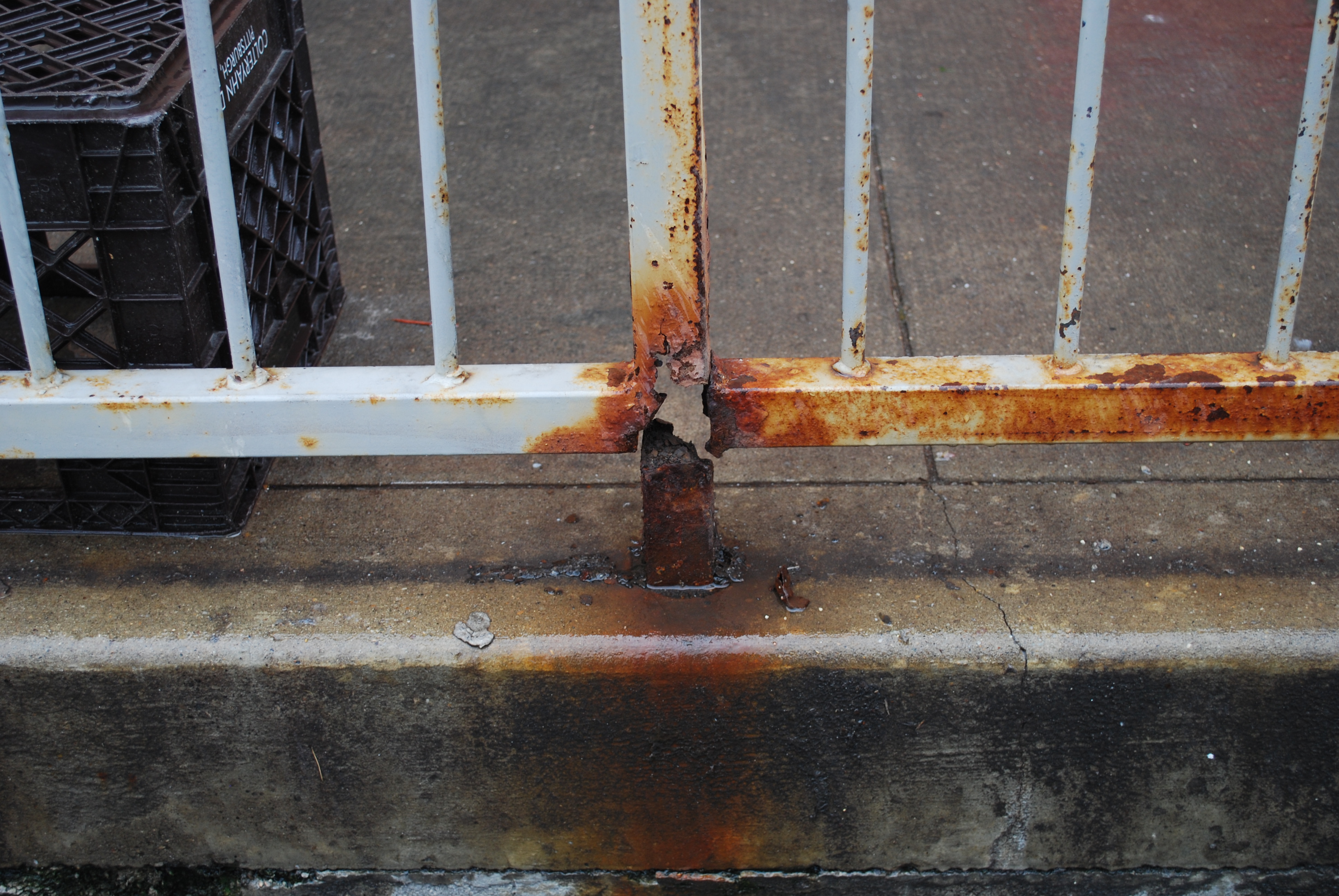 What to do with rusted metal handrail?