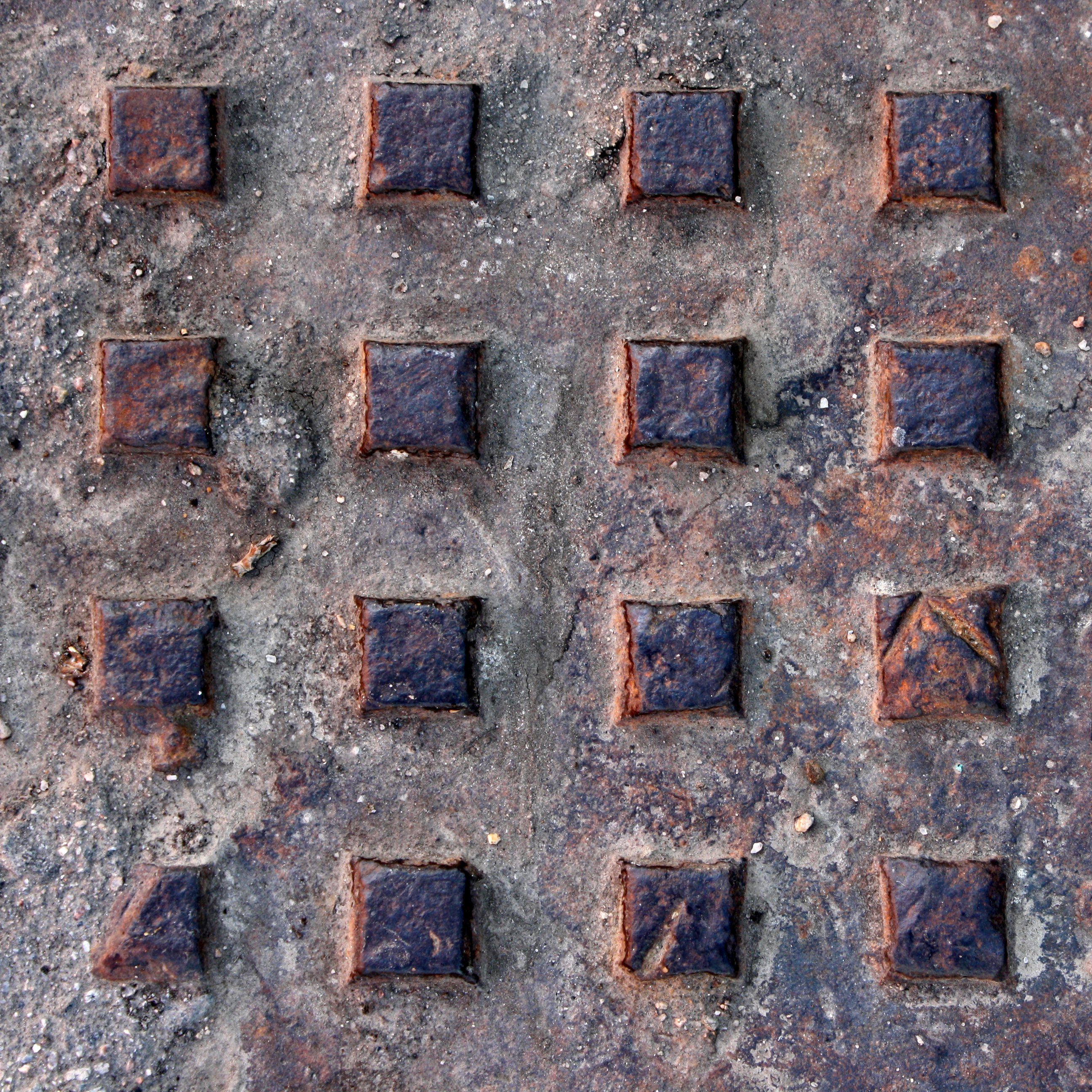 Rusted Metal Manhole Cover Texture Picture | Free Photograph ...