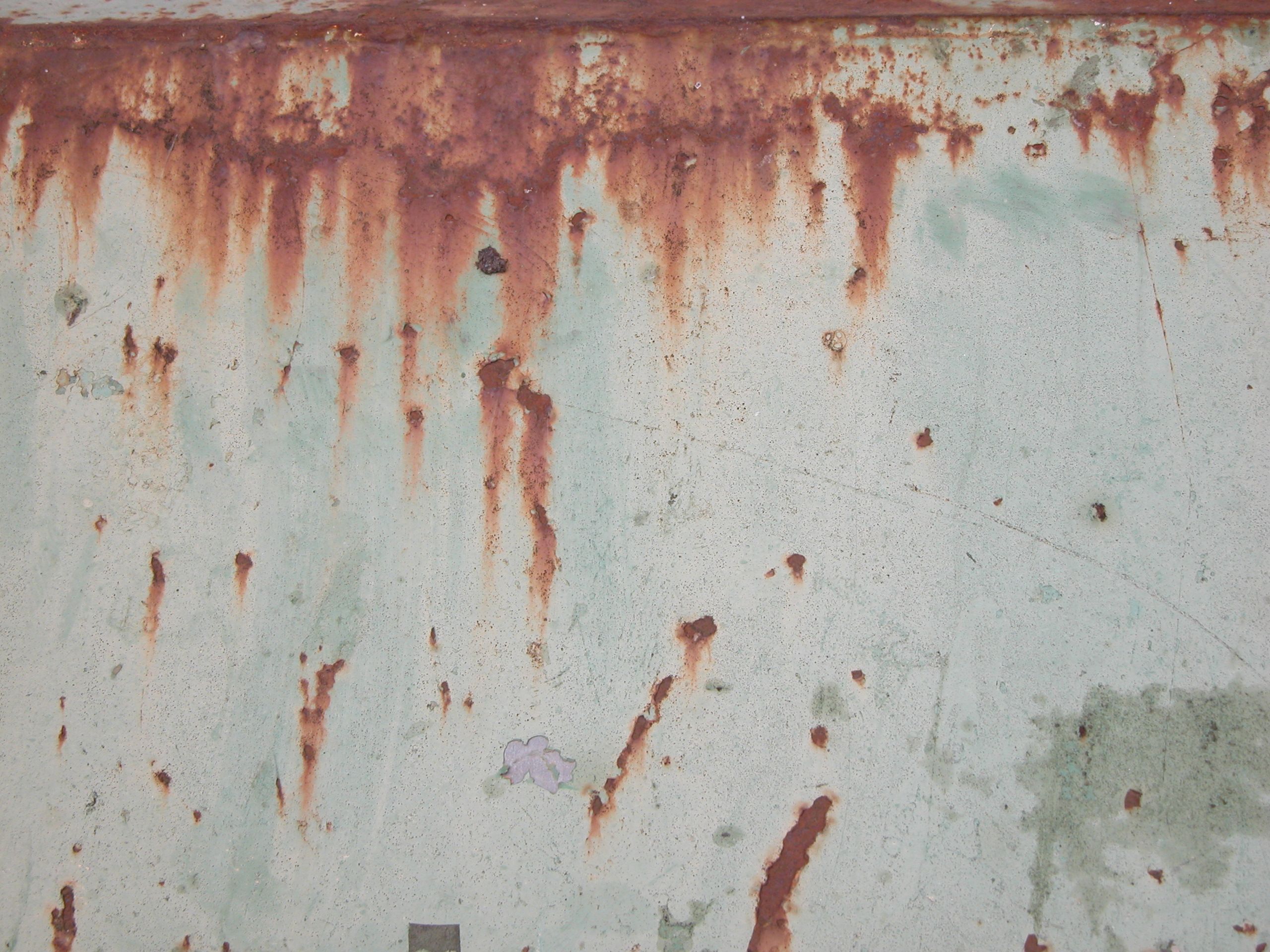 wall corrode corroded corrosion rust metal steel red rusted spots ...