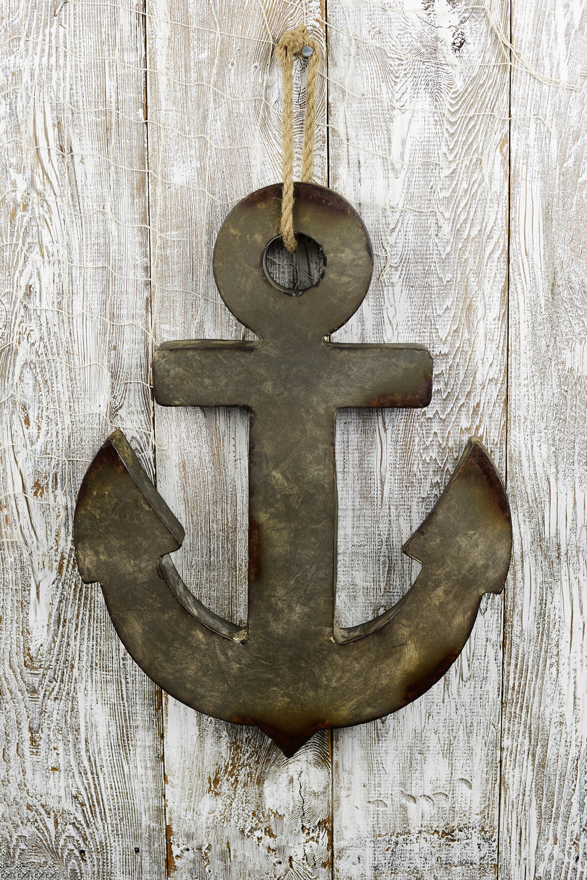 Rusted metallic anchor photo