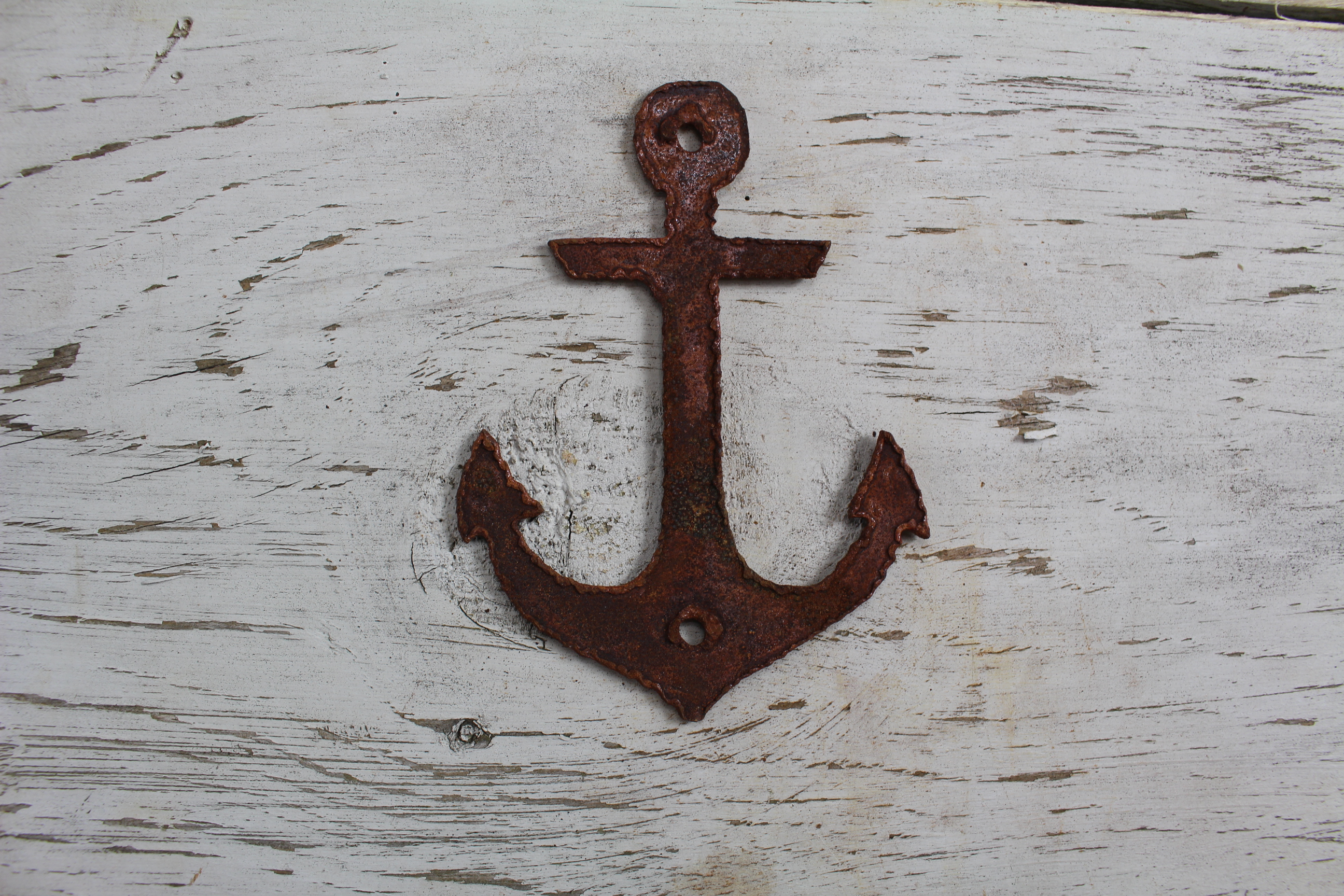 Thick Rusty Metal Anchor – Rustic Metal Letters & Wall Art